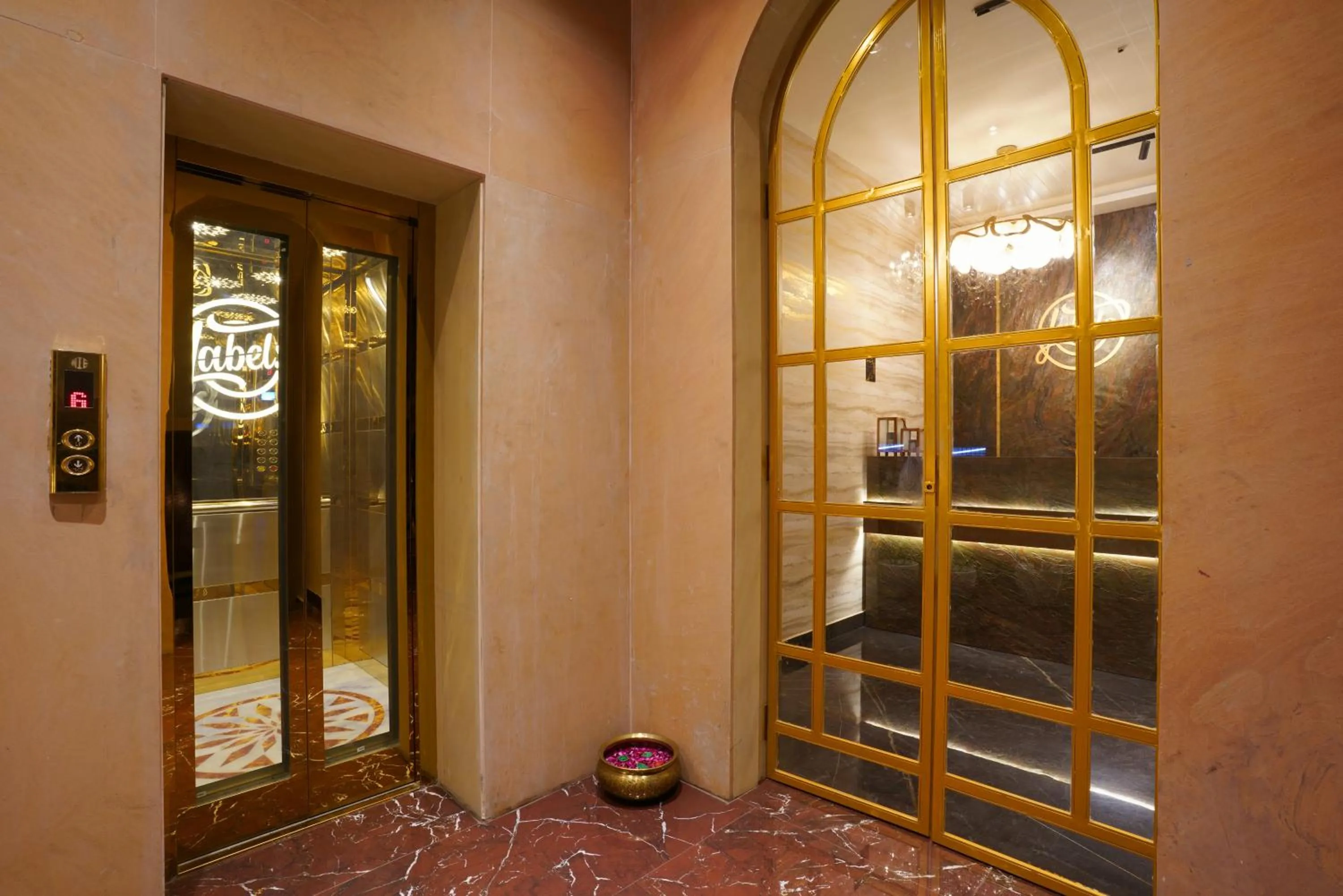 Facade/entrance in Labels Hotel