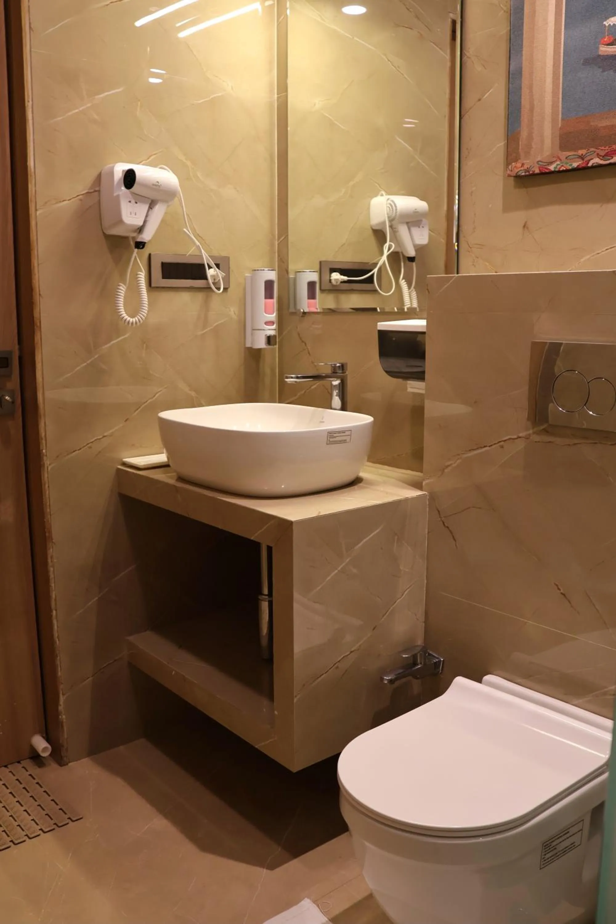 Bathroom in Labels Hotel