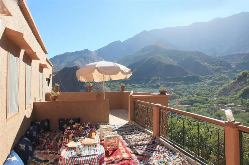 Mountain view in Imlil Authentic Toubkal Lodge