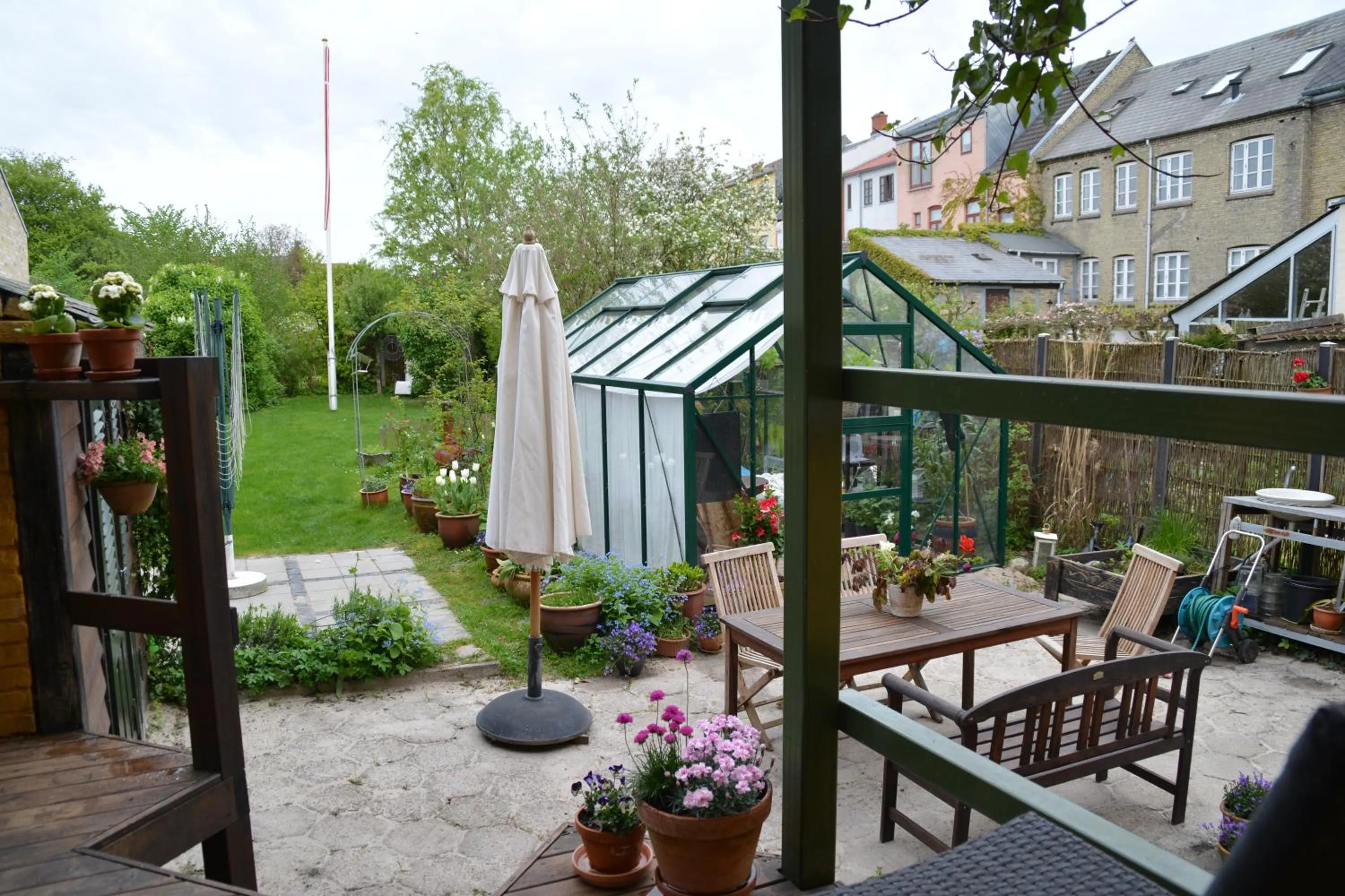 Garden view in City House