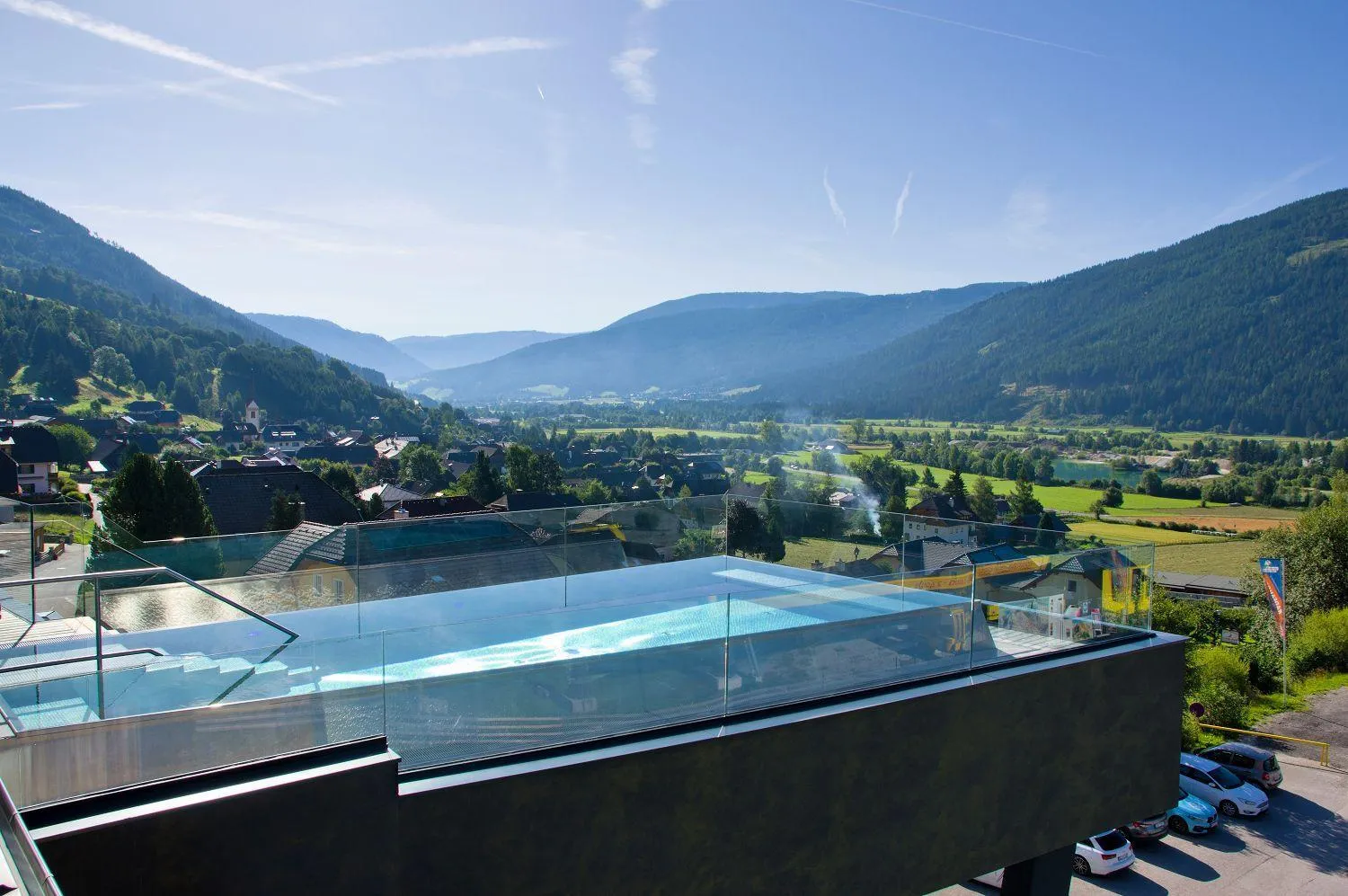 Quiet street view in Das Liftplatzl