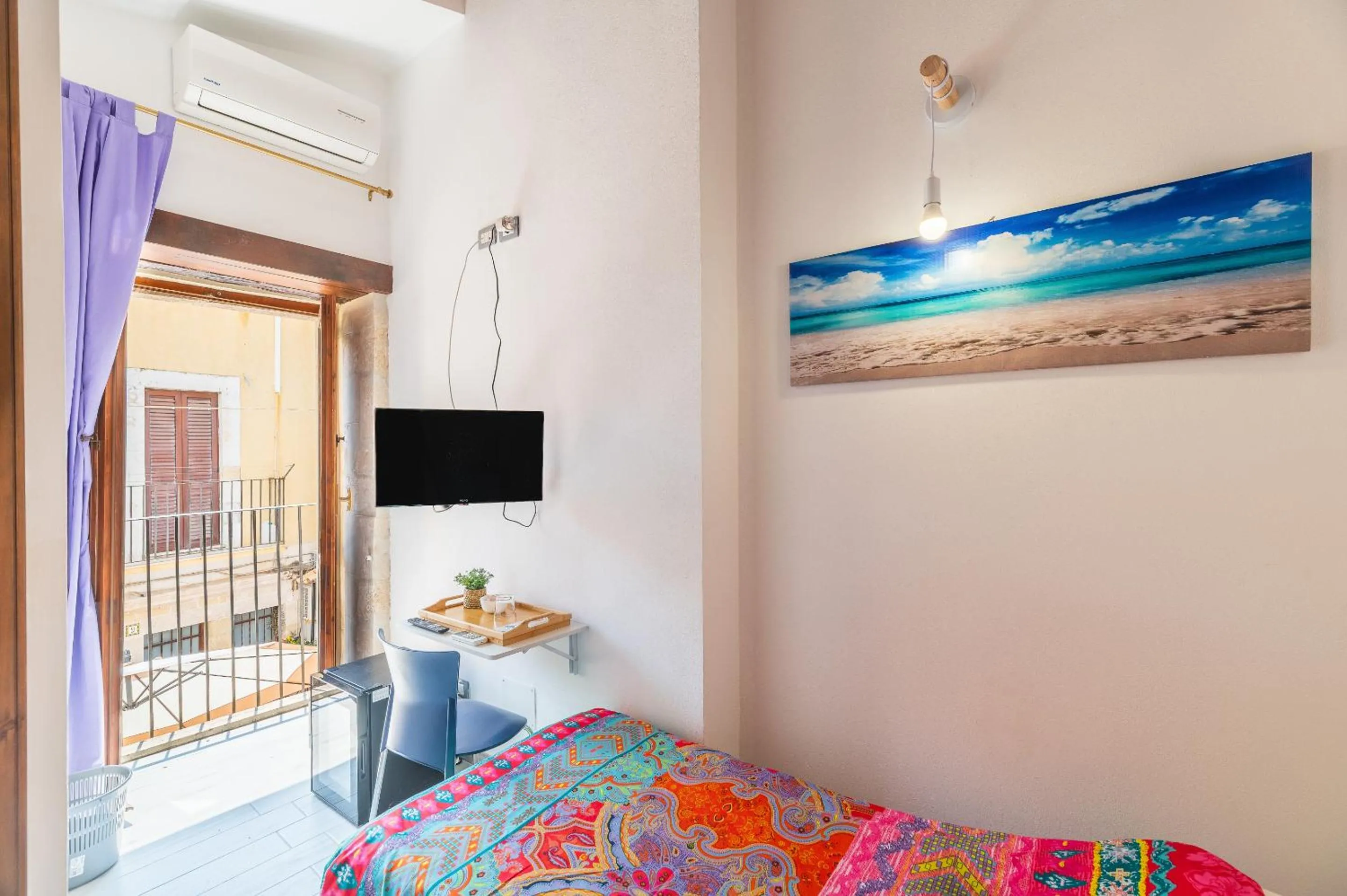 Balcony/Terrace, Bed in Elsa d'Ortigia - I TRE ARCHI