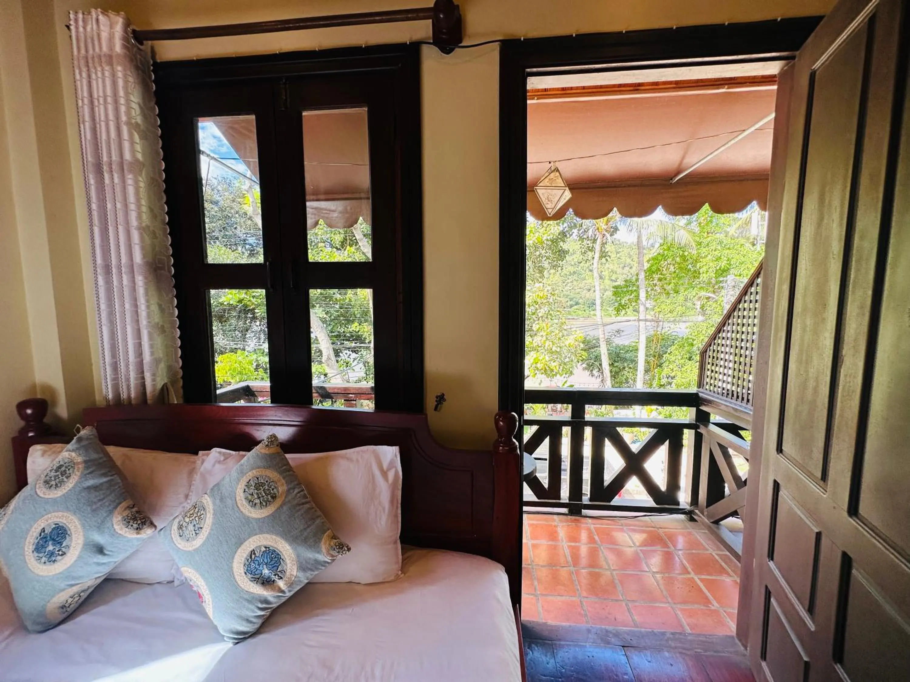 Patio, Bed in Anisa Mekong Riverside Villa