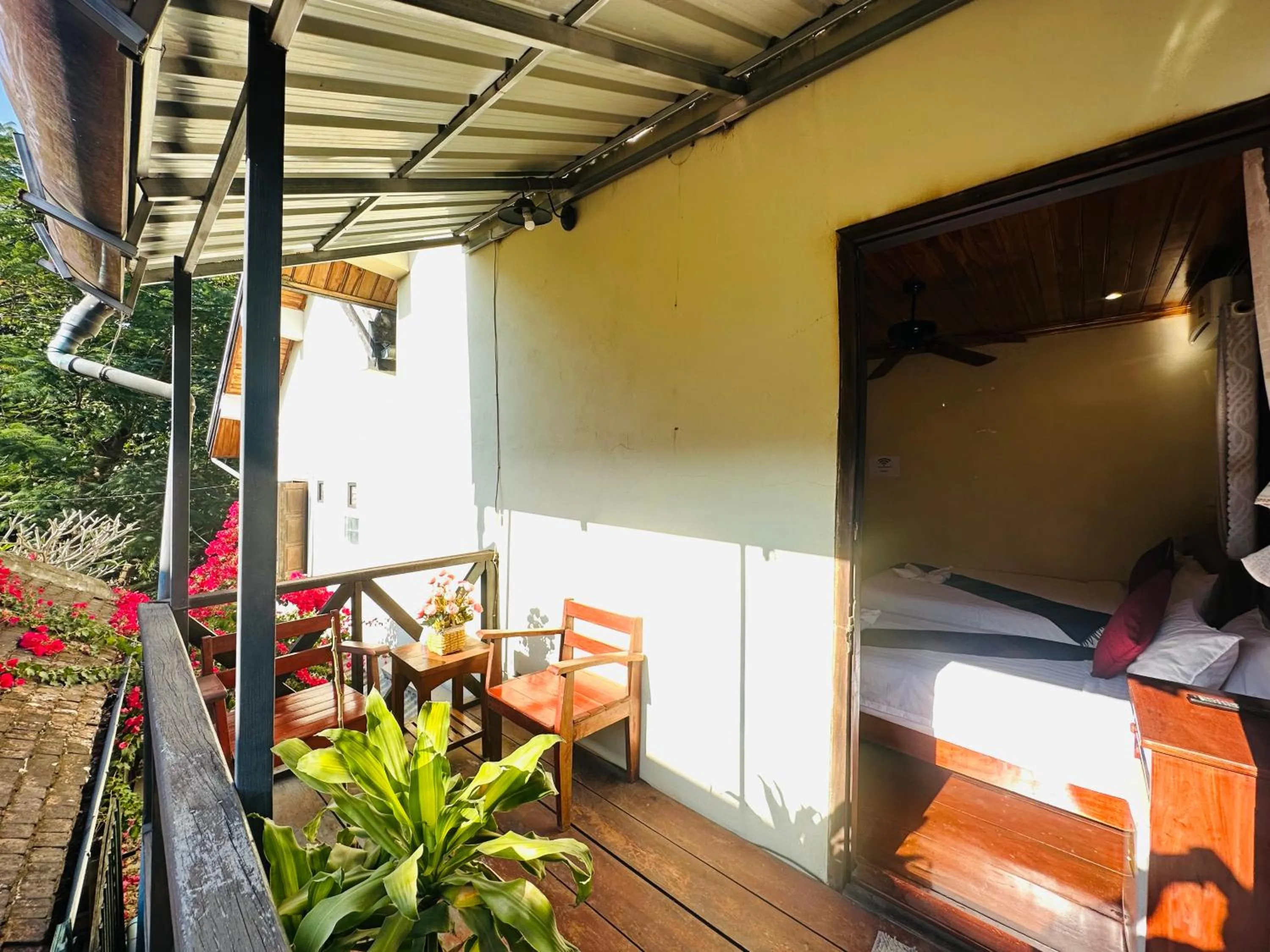 Patio, Bed in Anisa Mekong Riverside Villa