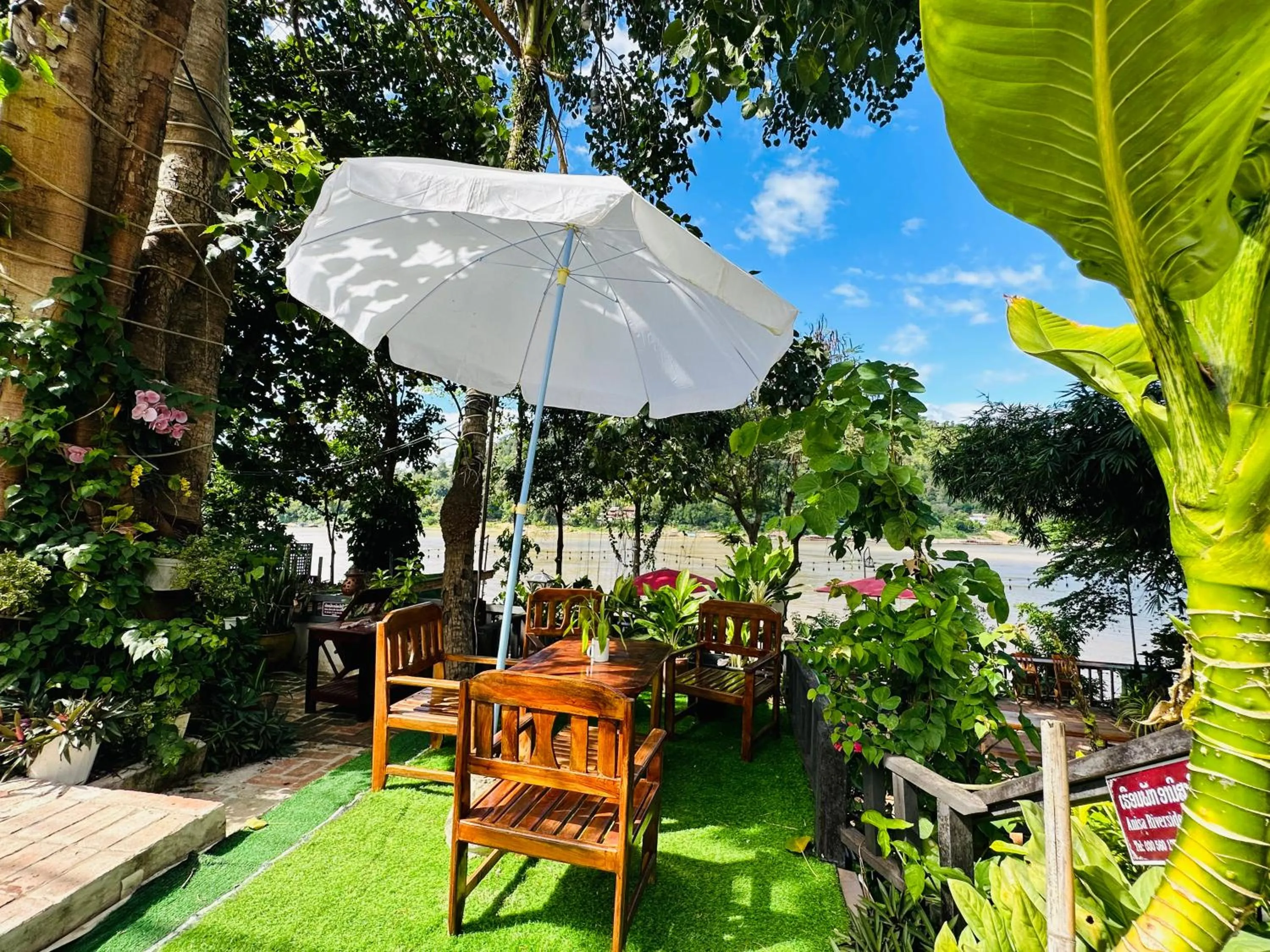 Patio in Anisa Mekong Riverside Villa