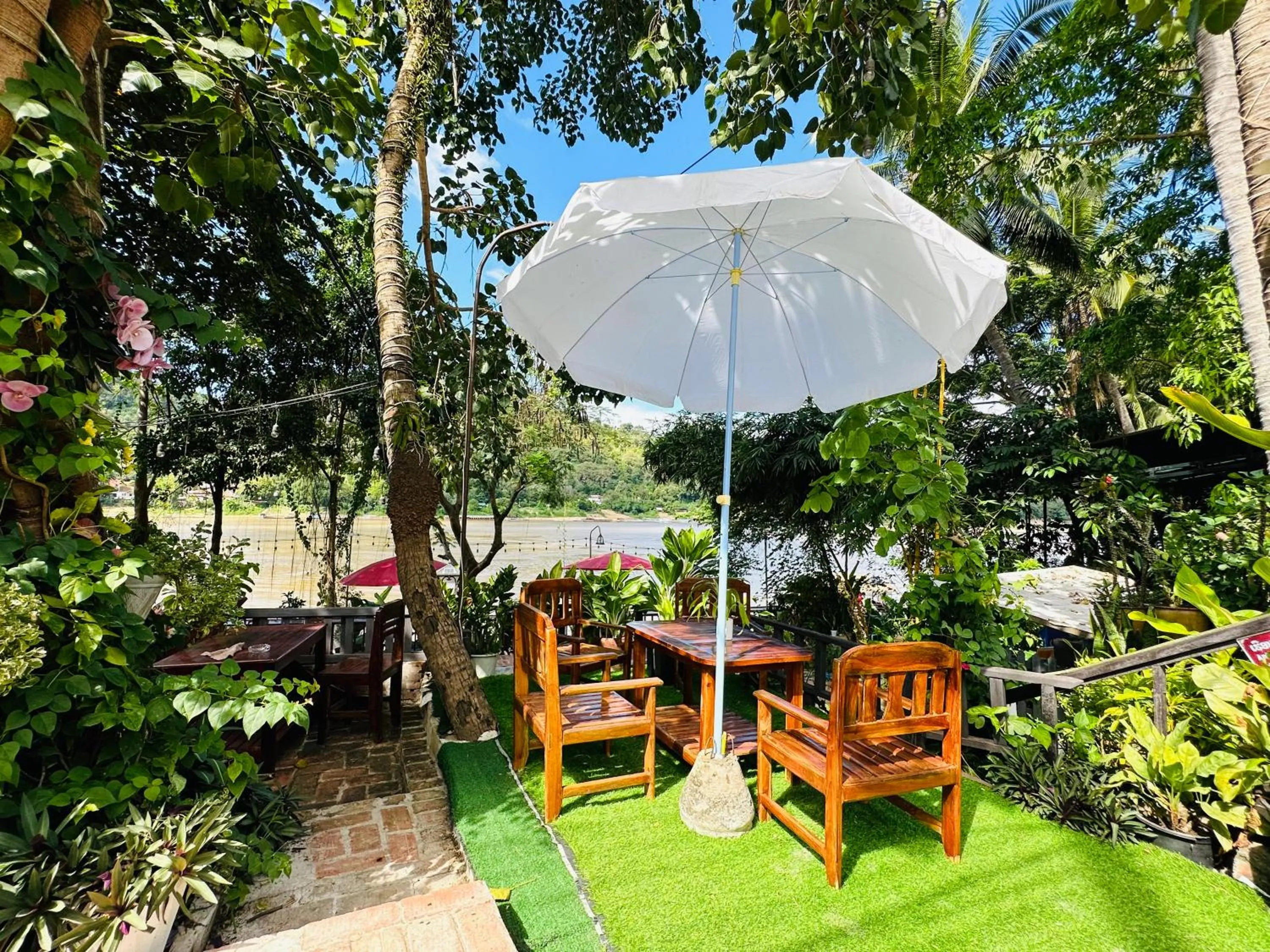 Patio in Anisa Mekong Riverside Villa