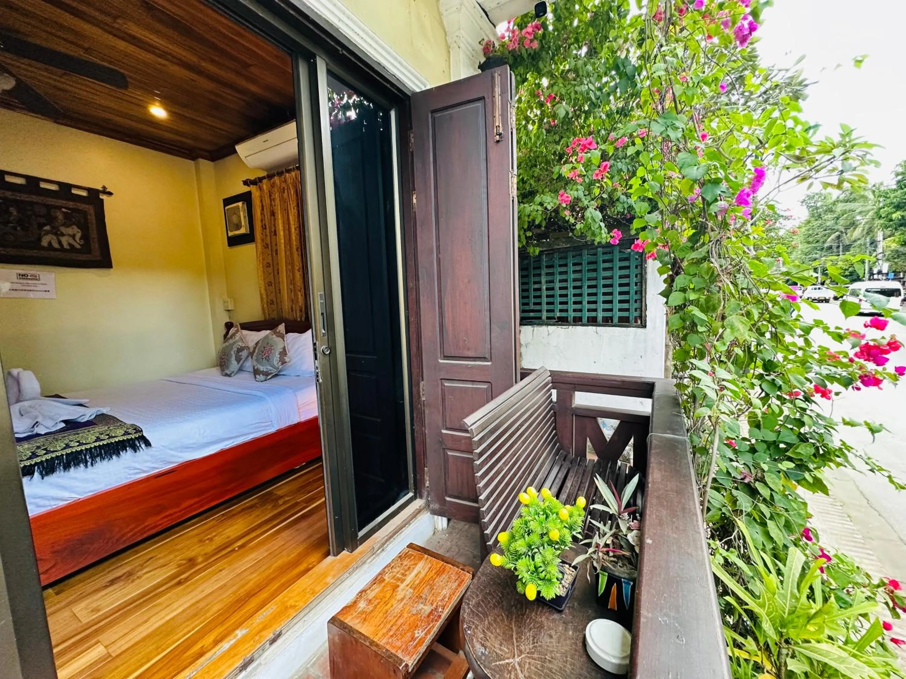 Patio, Bed in Anisa Mekong Riverside Villa