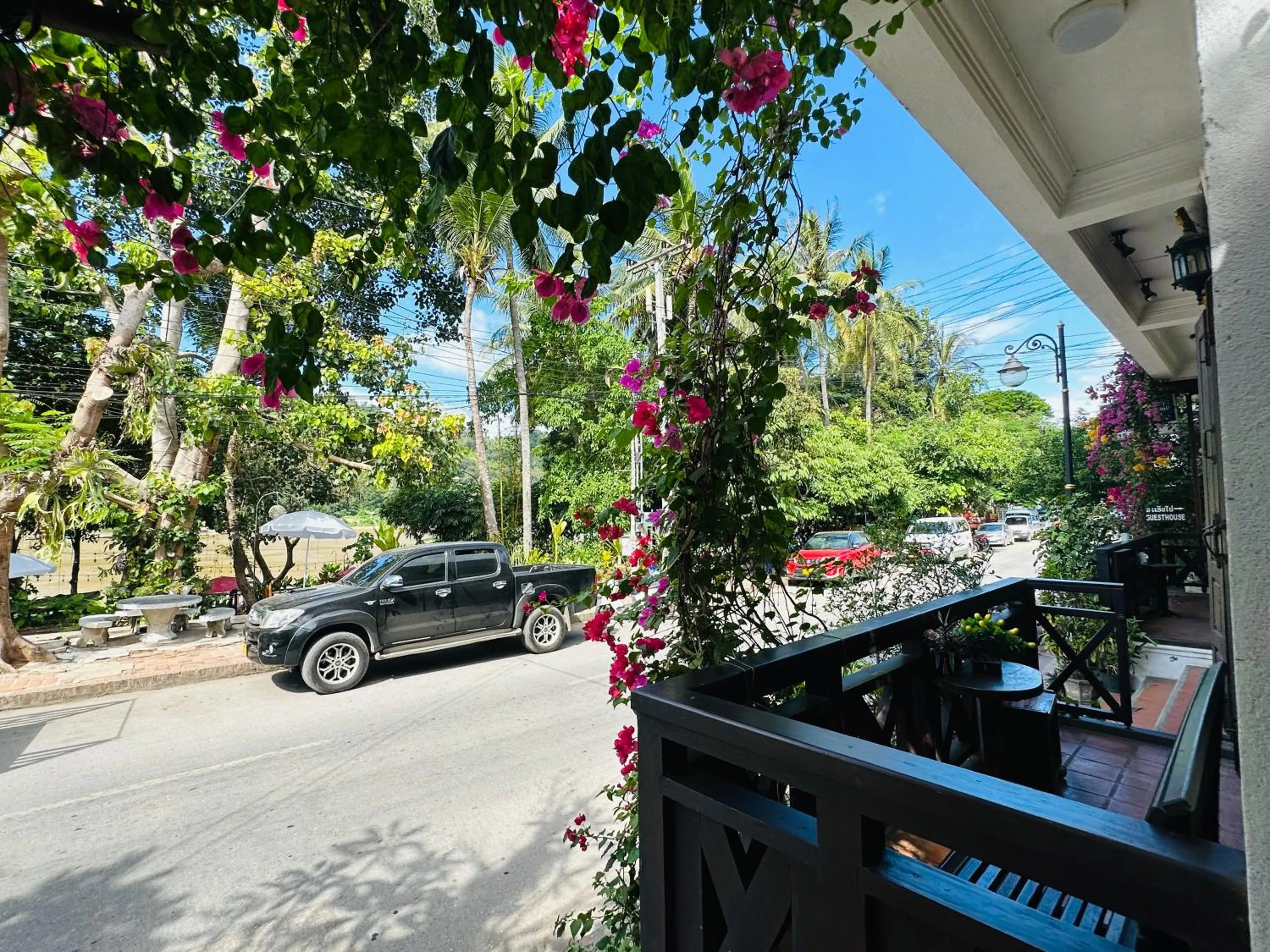 Balcony/Terrace in Anisa Mekong Riverside Villa