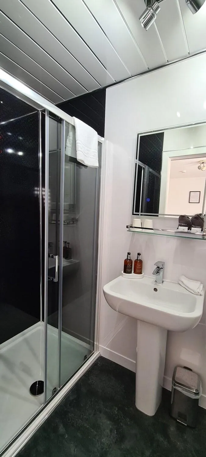 Shower in Cadillac Kustomz Guest House