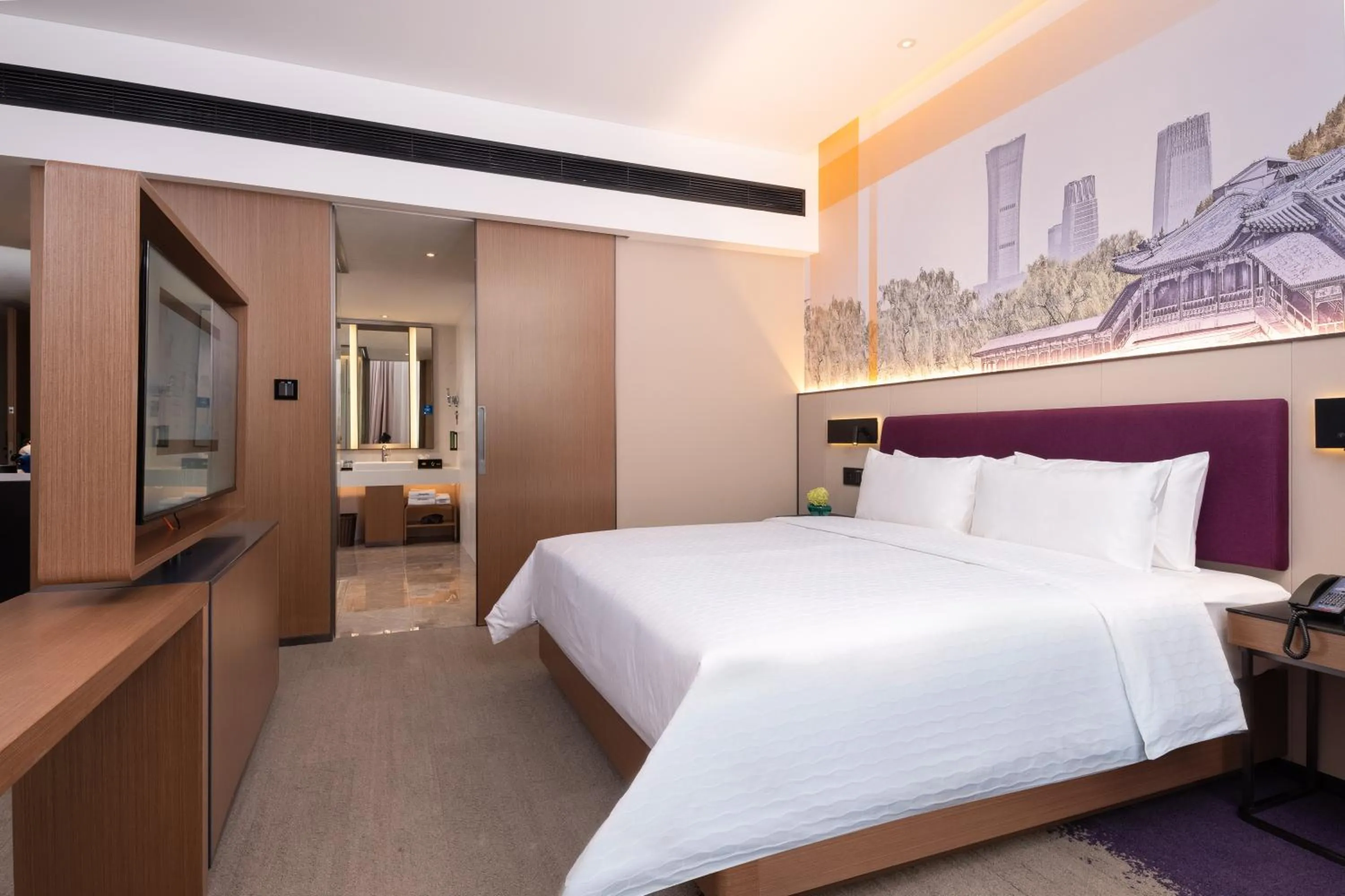 Bed in Hampton by Hilton Beijing West Railway Station Lize Business District