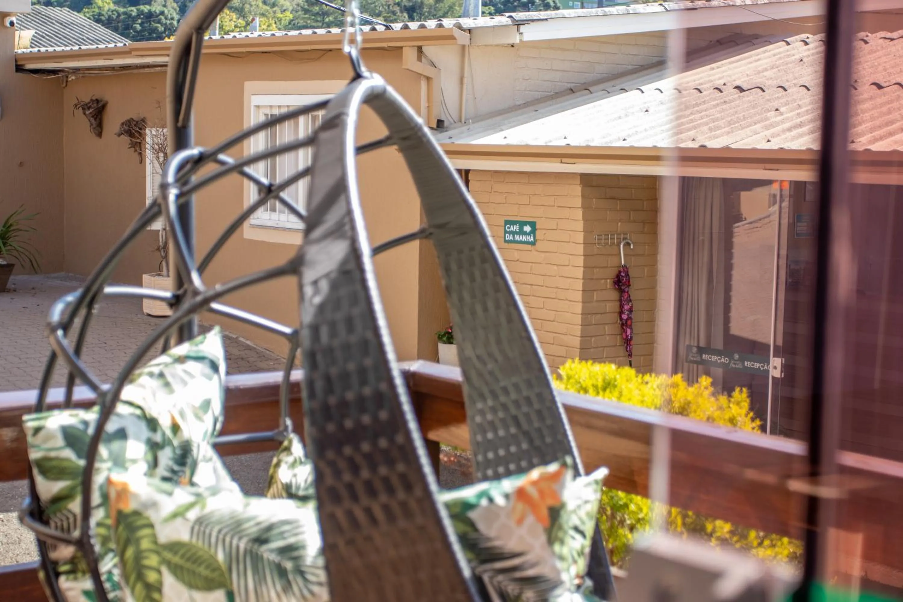 Seating area in Pousada Boschetti