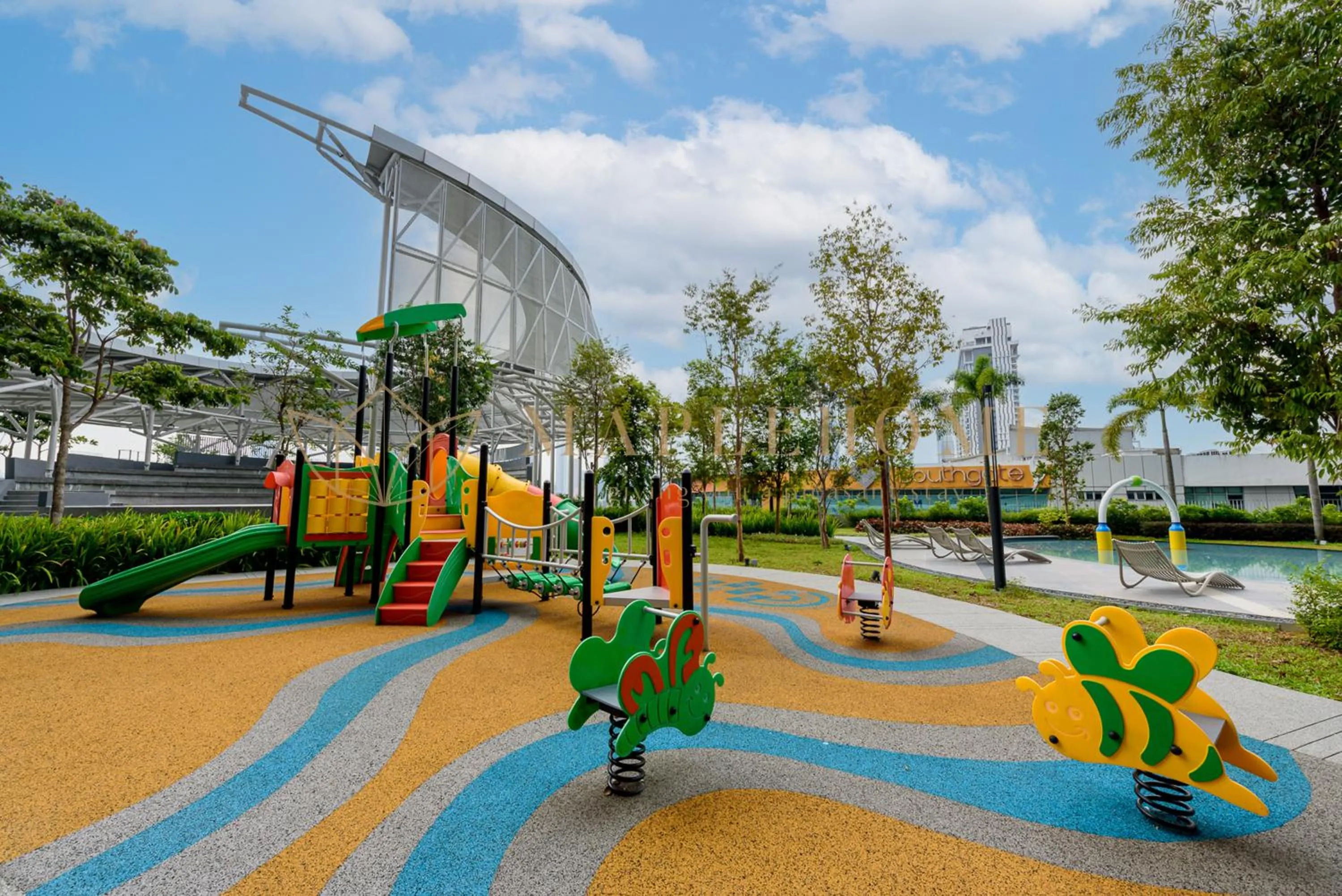Children play ground in Trion Premier Suites Kuala Lumpur