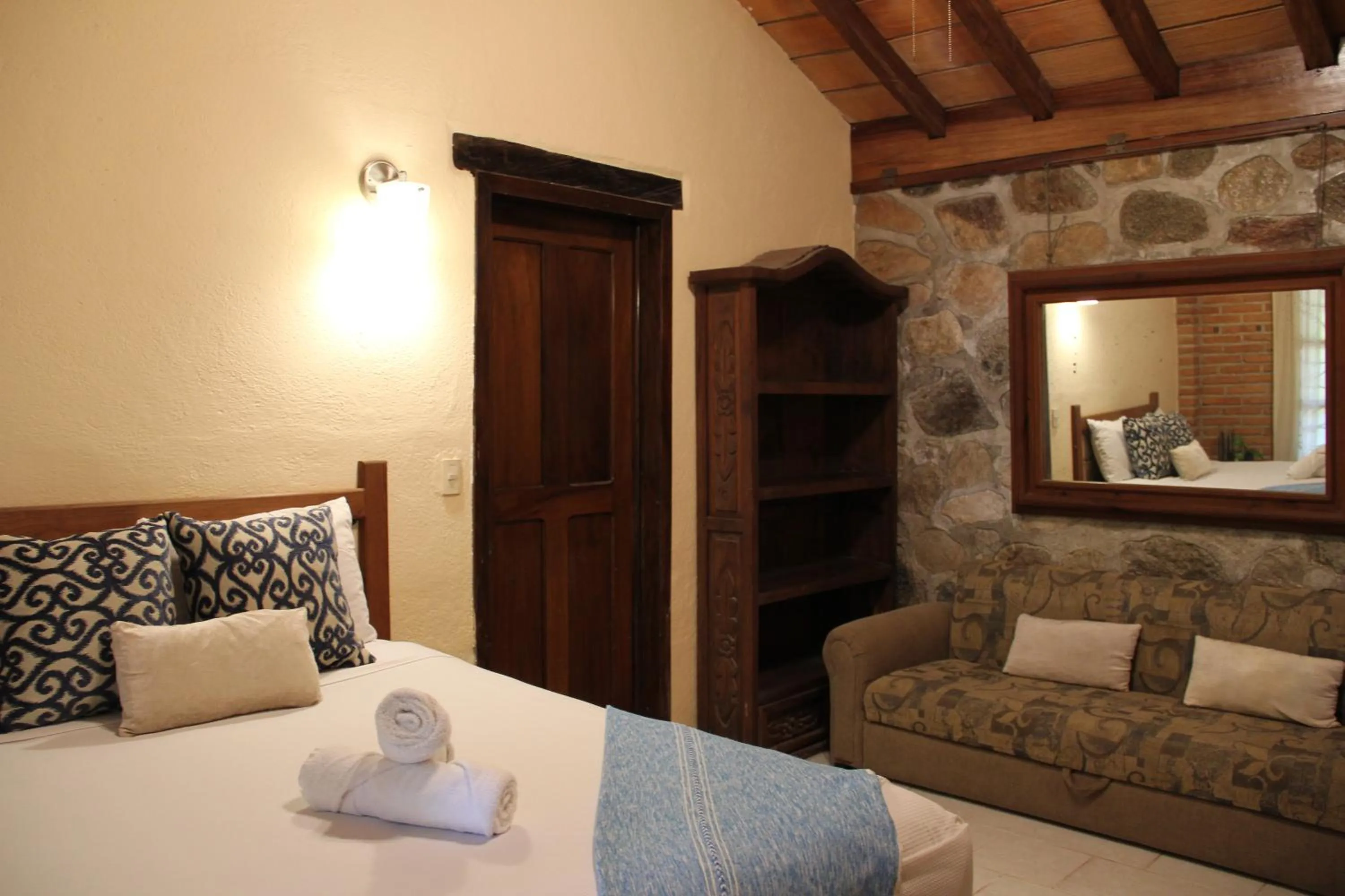 Bed in Villas Vista Suites Sayulita