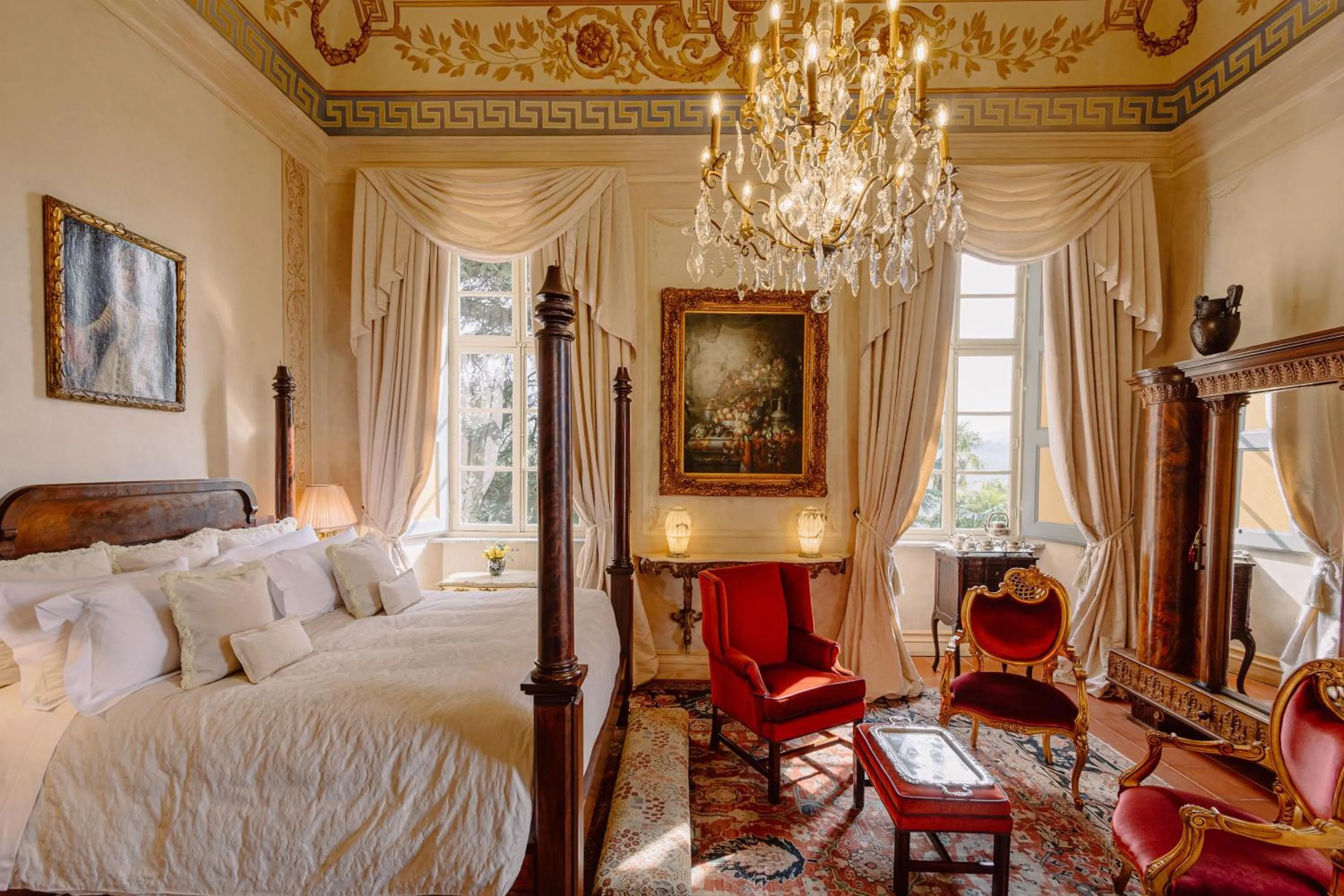 Bed in Castello di Casalborgone, Luxury Italian Castle Hotel