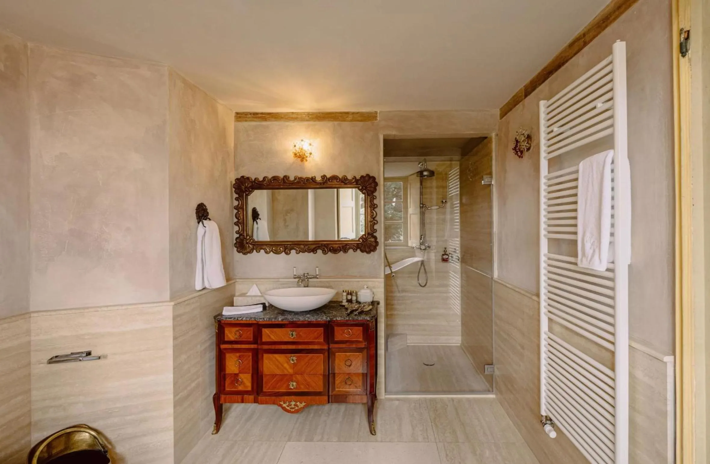 Bathroom in Castello di Casalborgone, Luxury Italian Castle Hotel