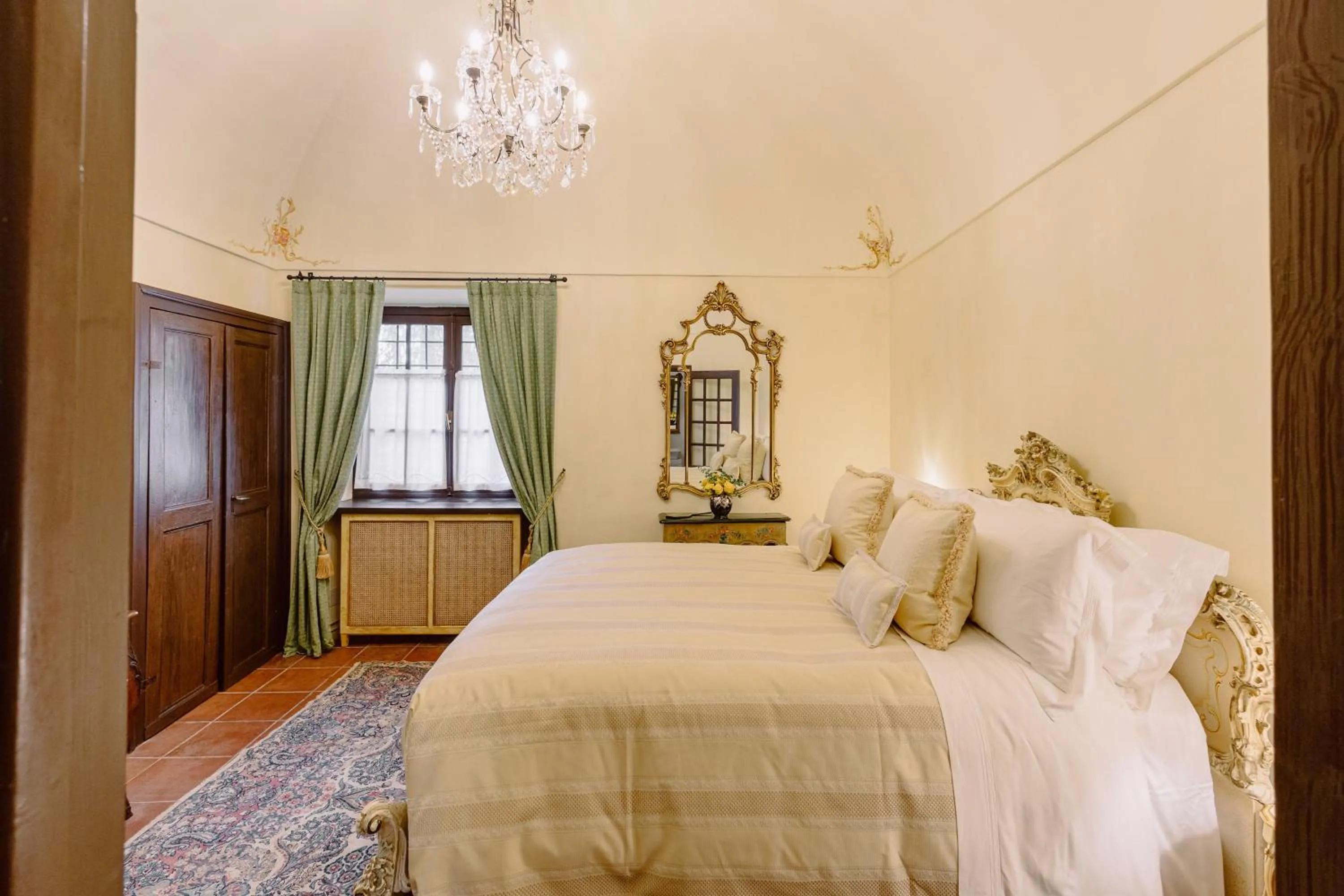 Bed in Castello di Casalborgone, Luxury Italian Castle Hotel