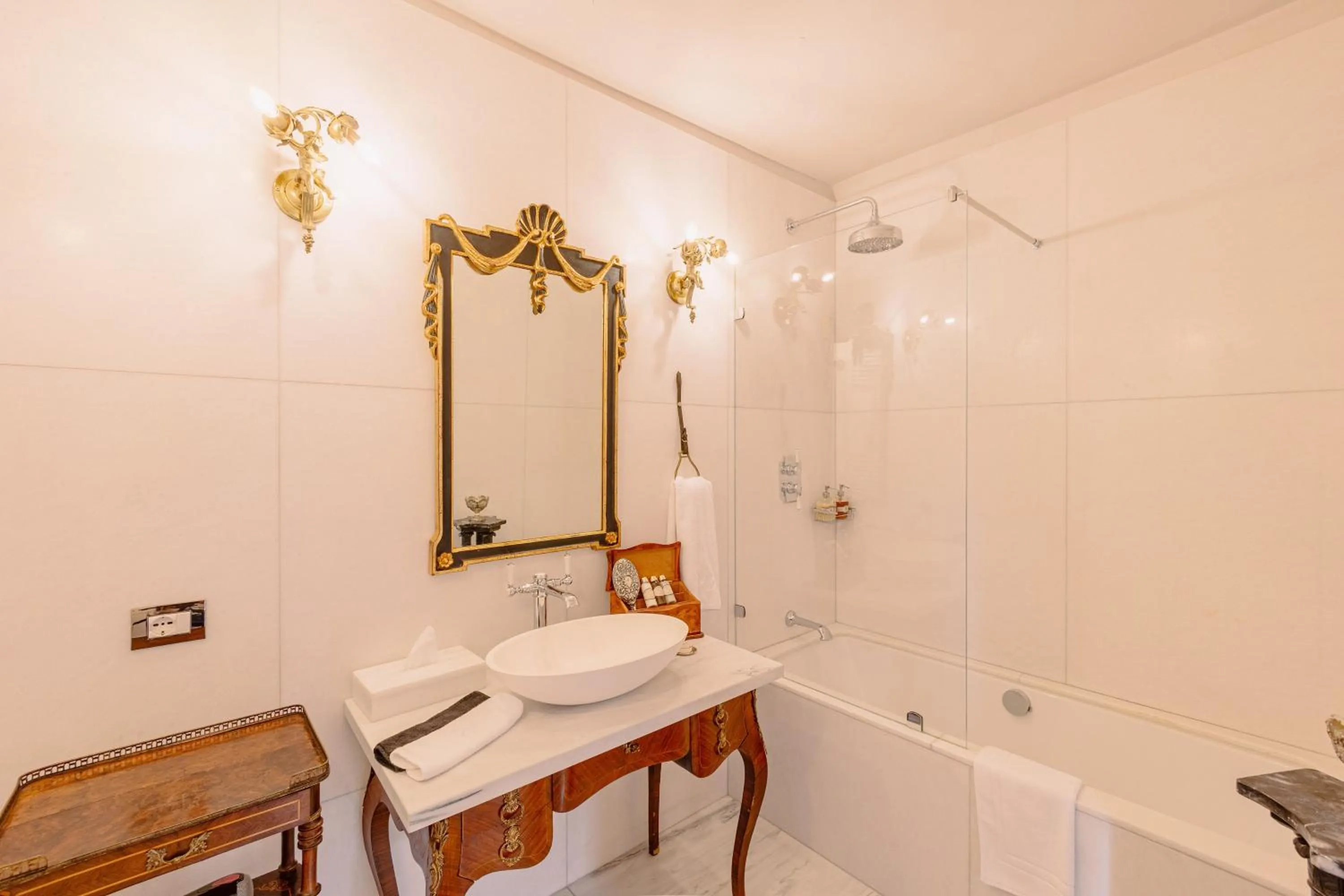 Bathroom in Castello di Casalborgone, Luxury Italian Castle Hotel
