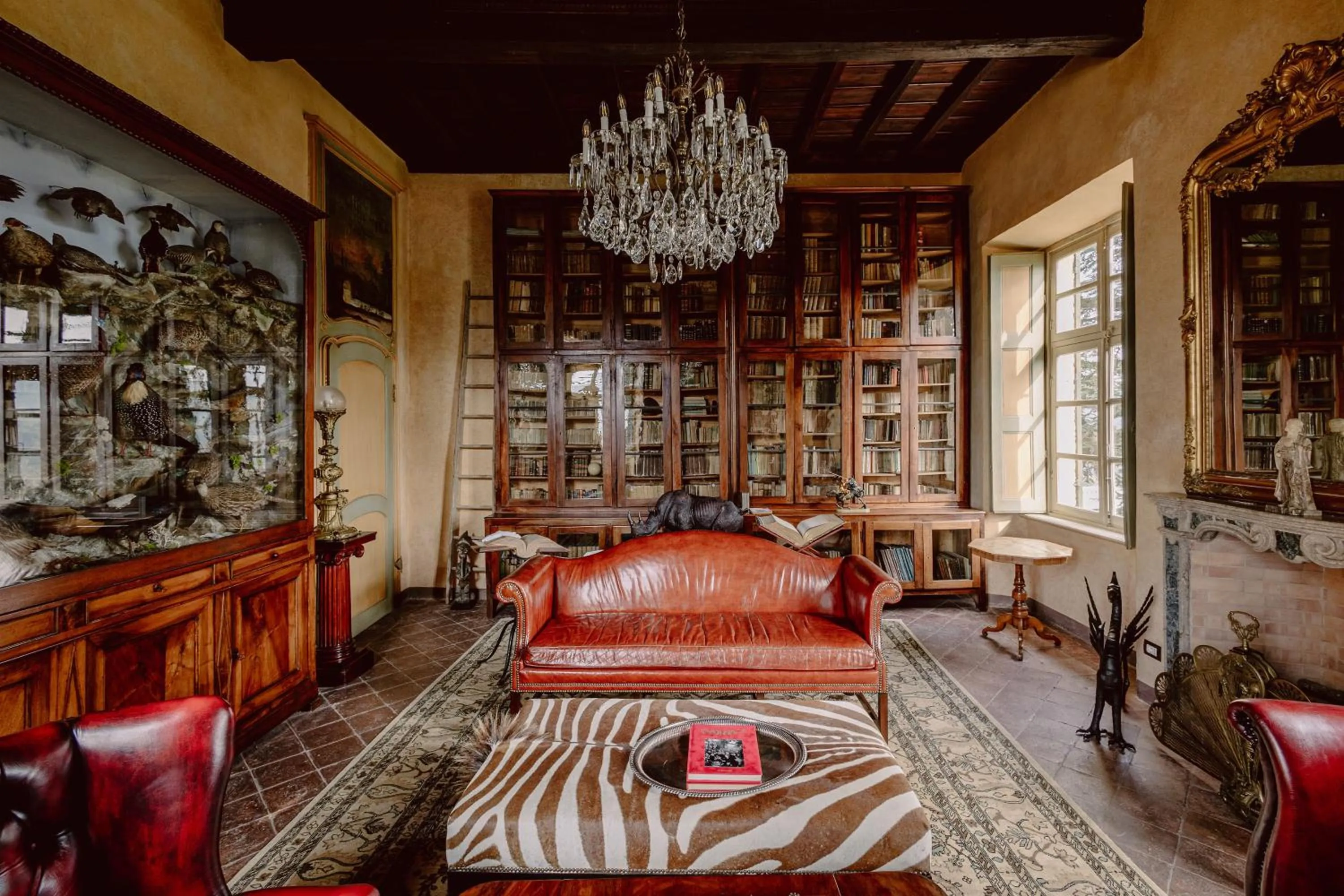 Lounge or bar in Castello di Casalborgone, Luxury Italian Castle Hotel