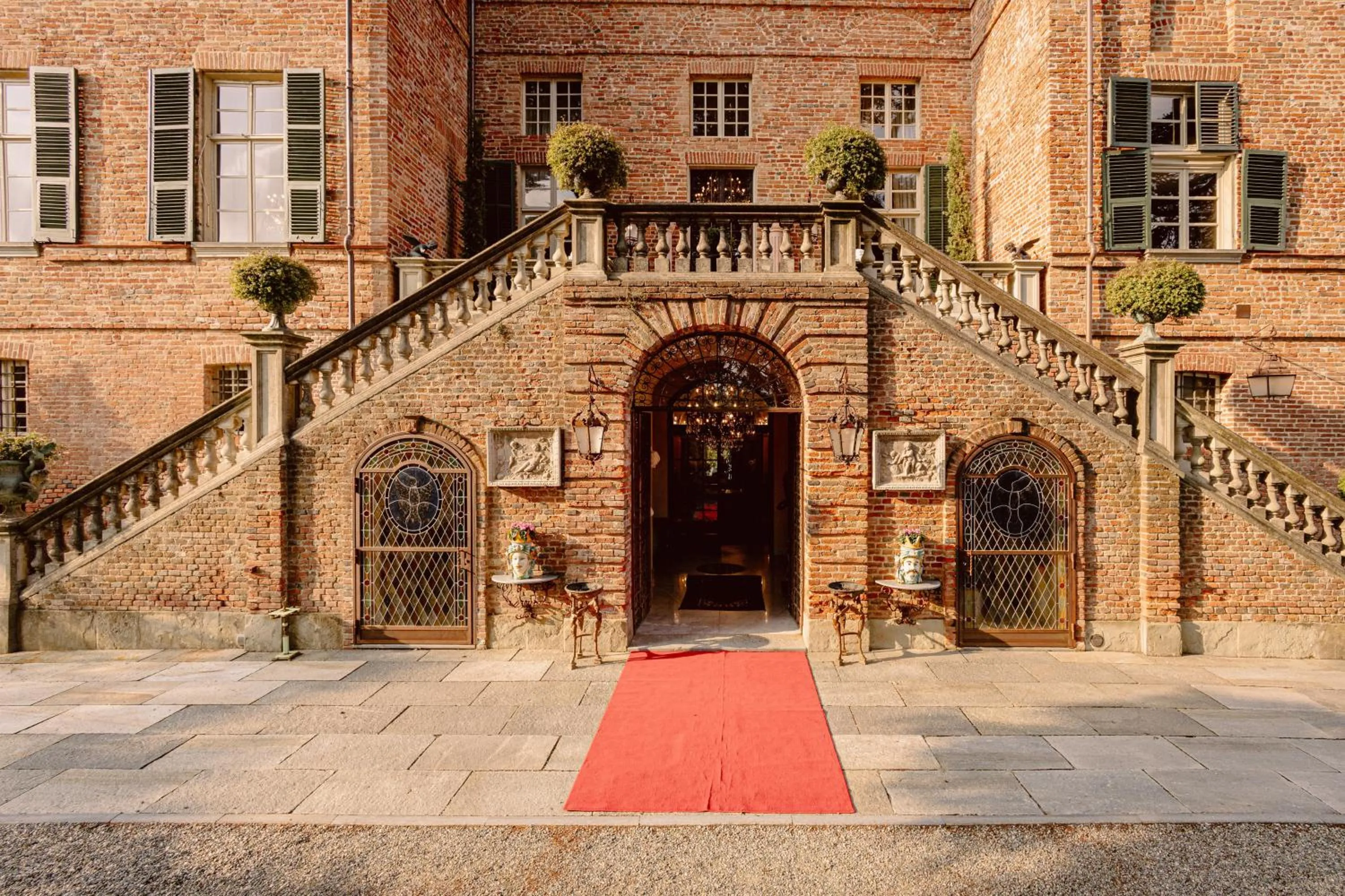 Facade/entrance in Castello di Casalborgone, Luxury Italian Castle Hotel