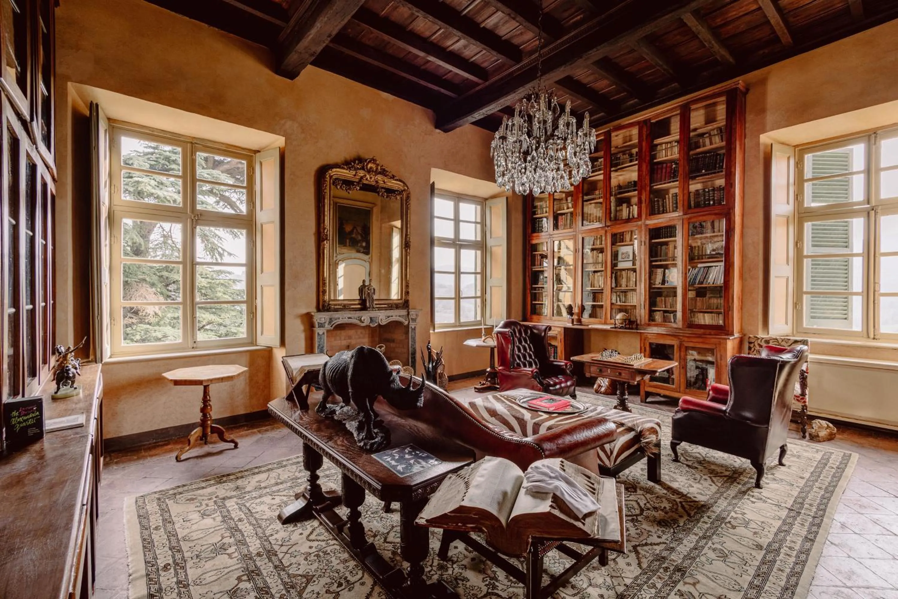 Living room in Castello di Casalborgone, Luxury Italian Castle Hotel