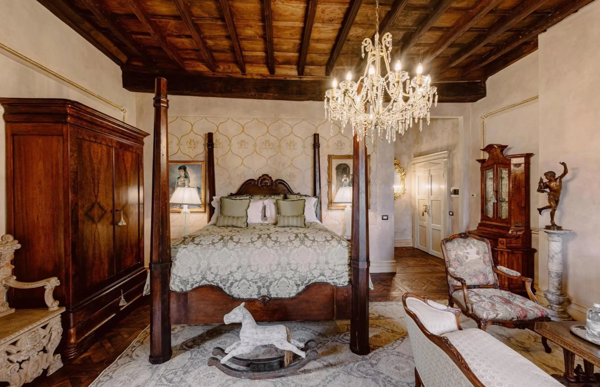 Bed in Castello di Casalborgone, Luxury Italian Castle Hotel