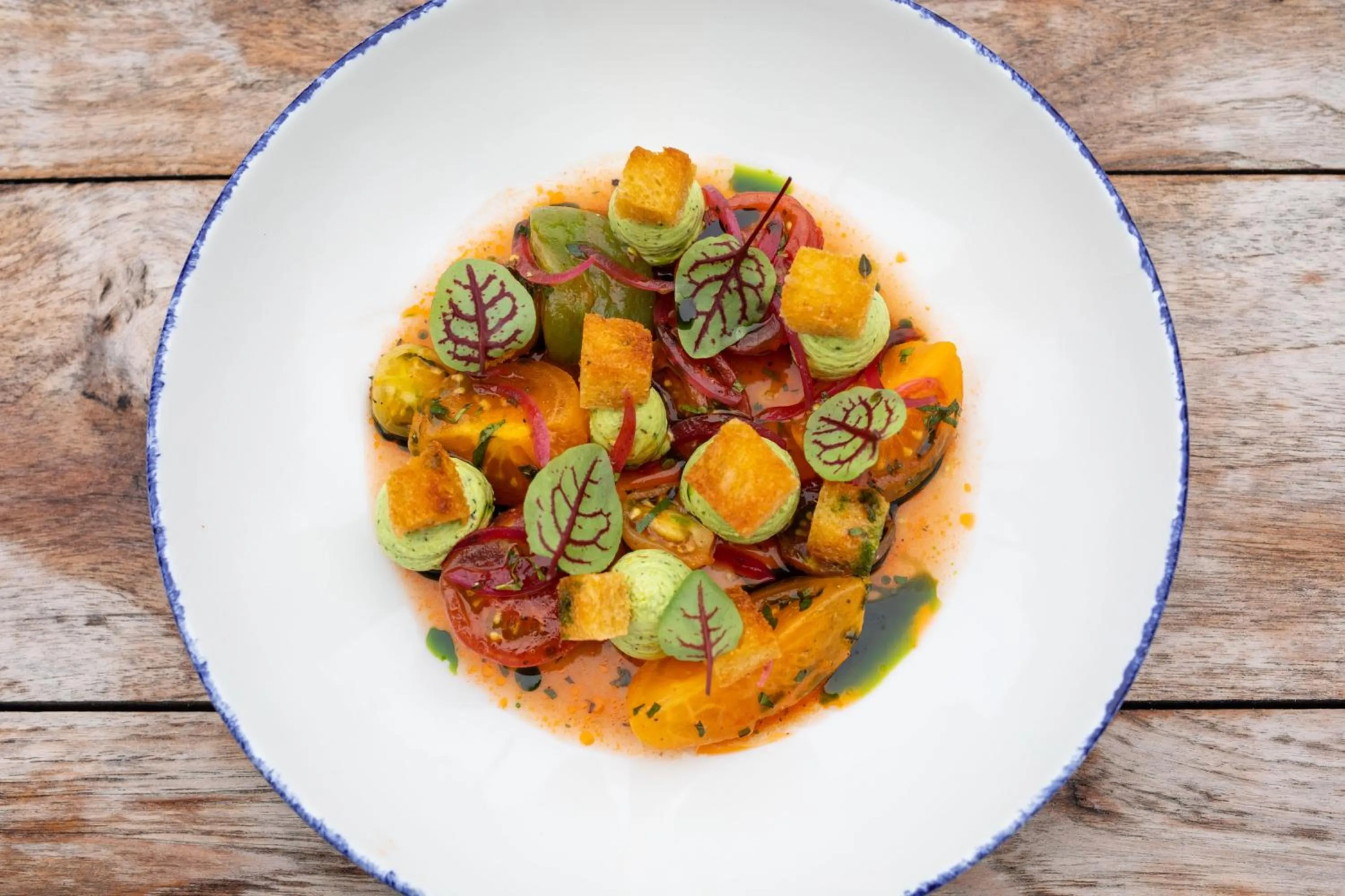 Food and drinks in The George Hotel and Beach Club