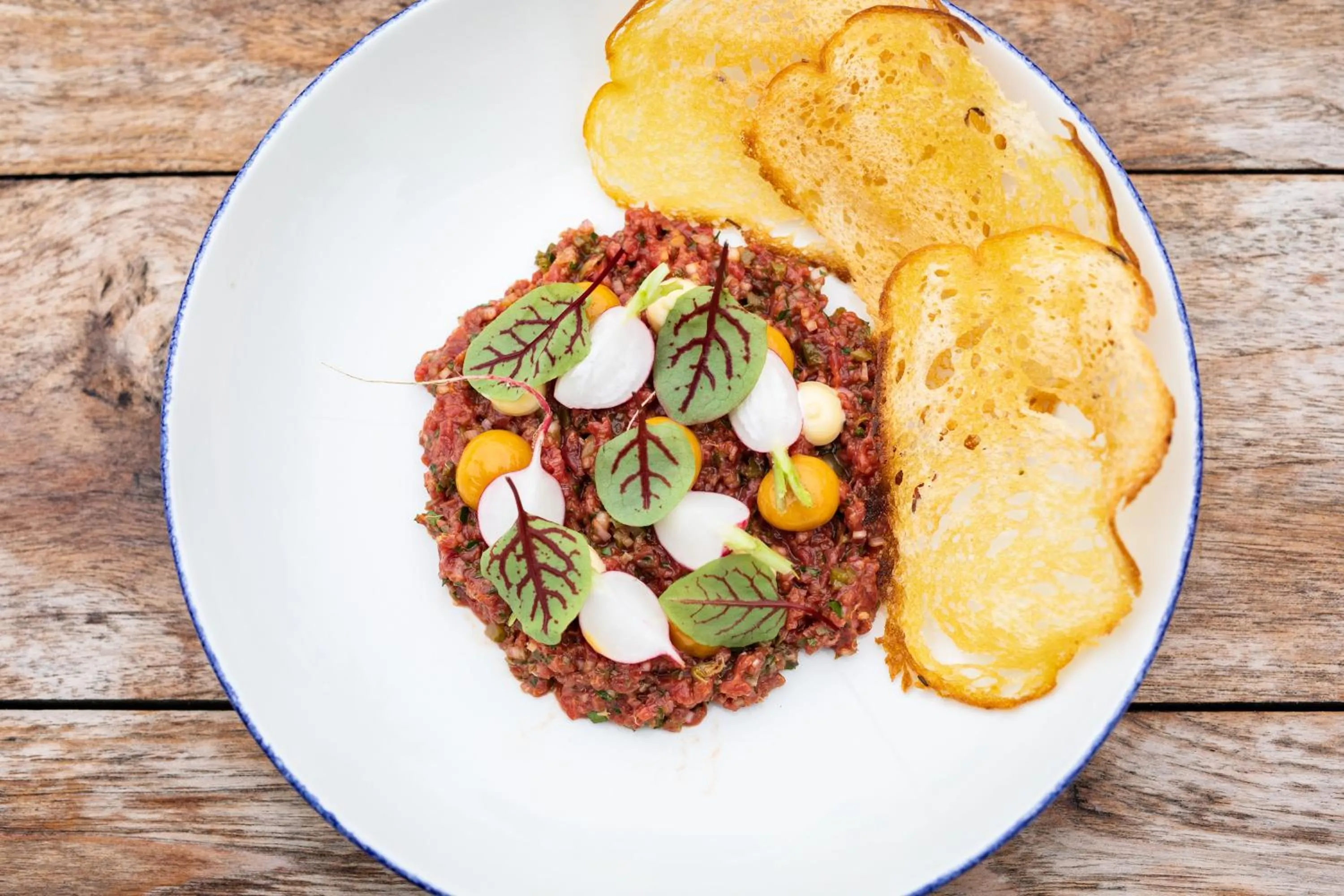 Food and drinks in The George Hotel and Beach Club