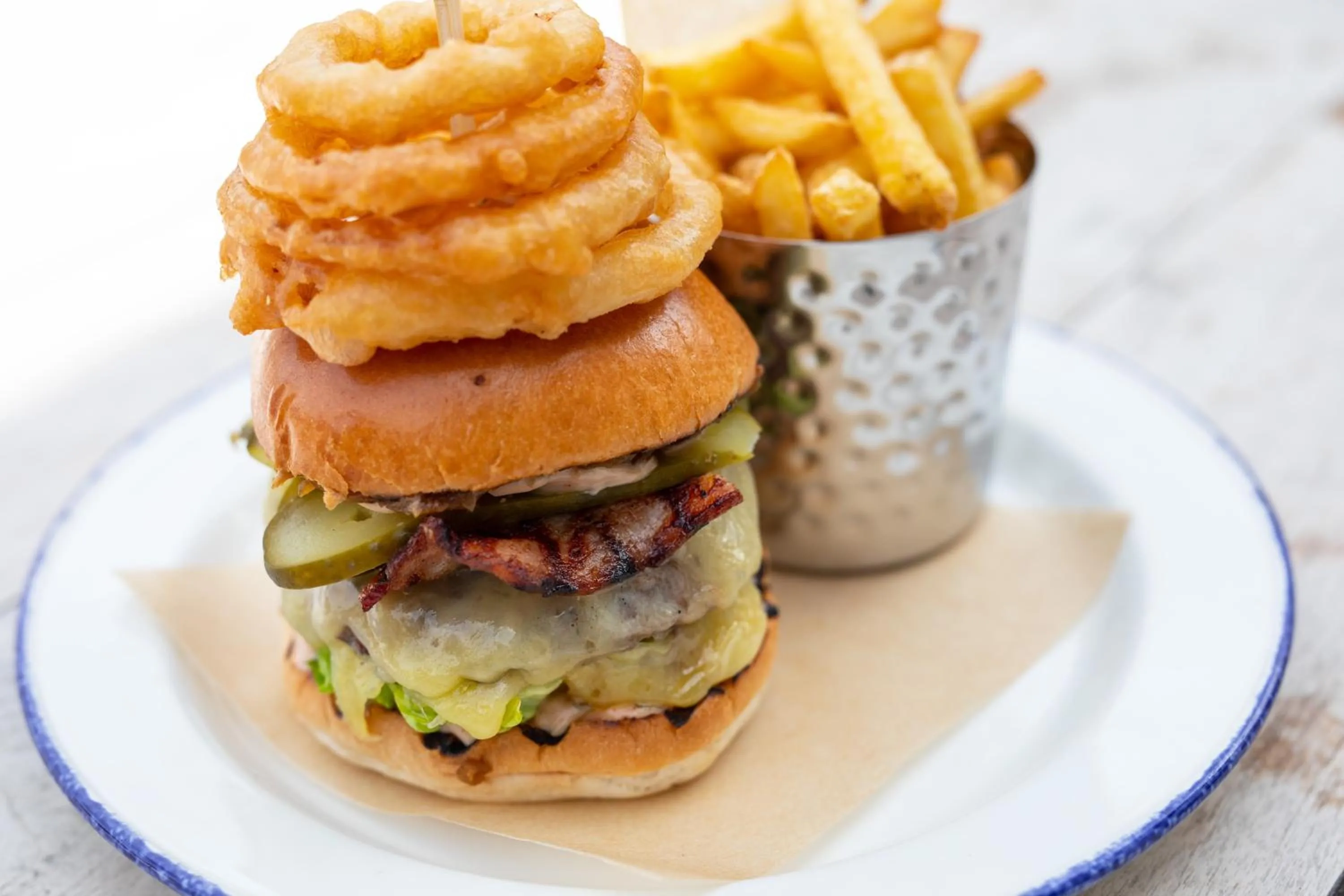 Food and drinks in The George Hotel and Beach Club