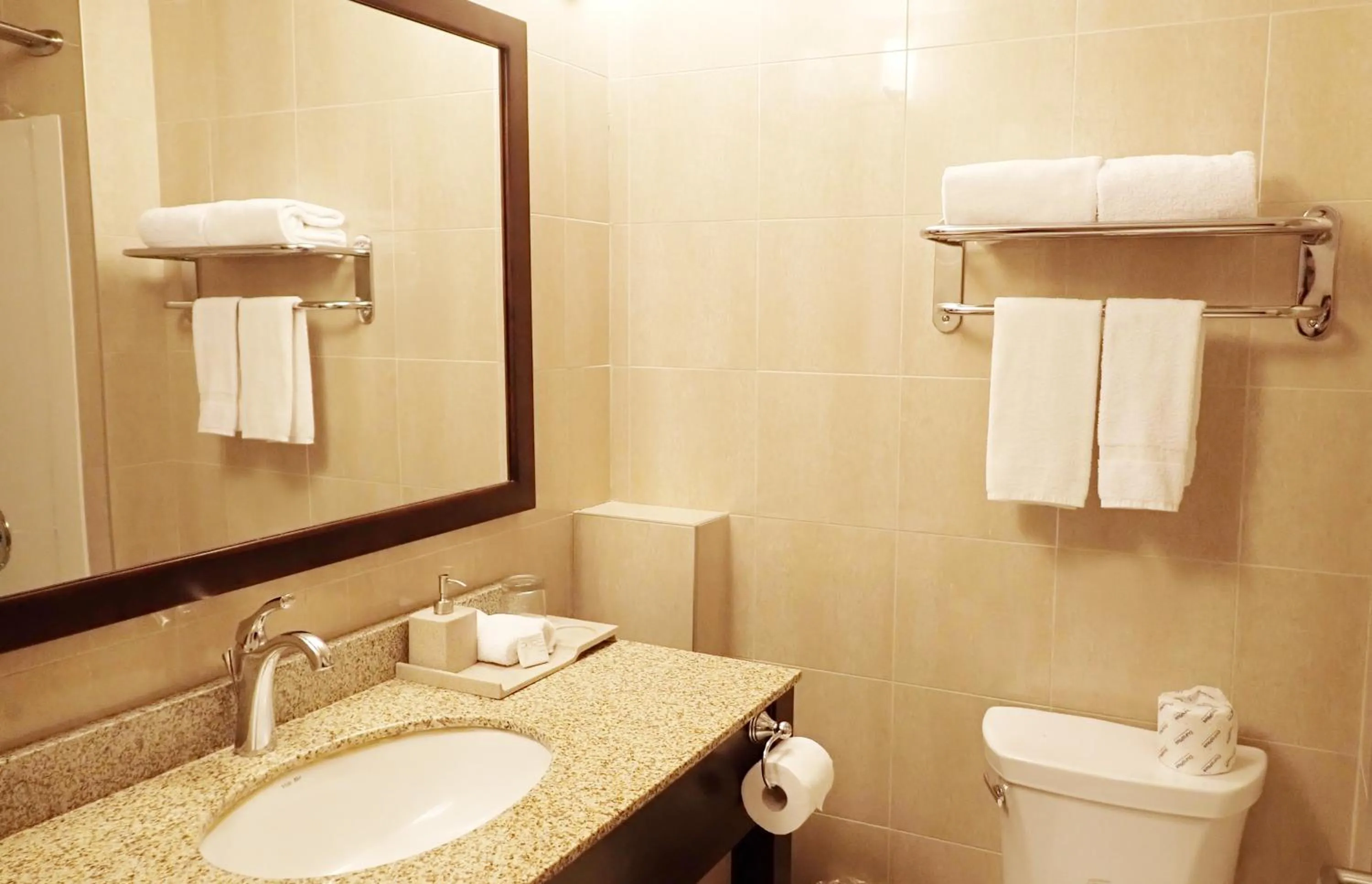 Bathroom in Days Inn & Suites by Wyndham Fort Saskatchewan