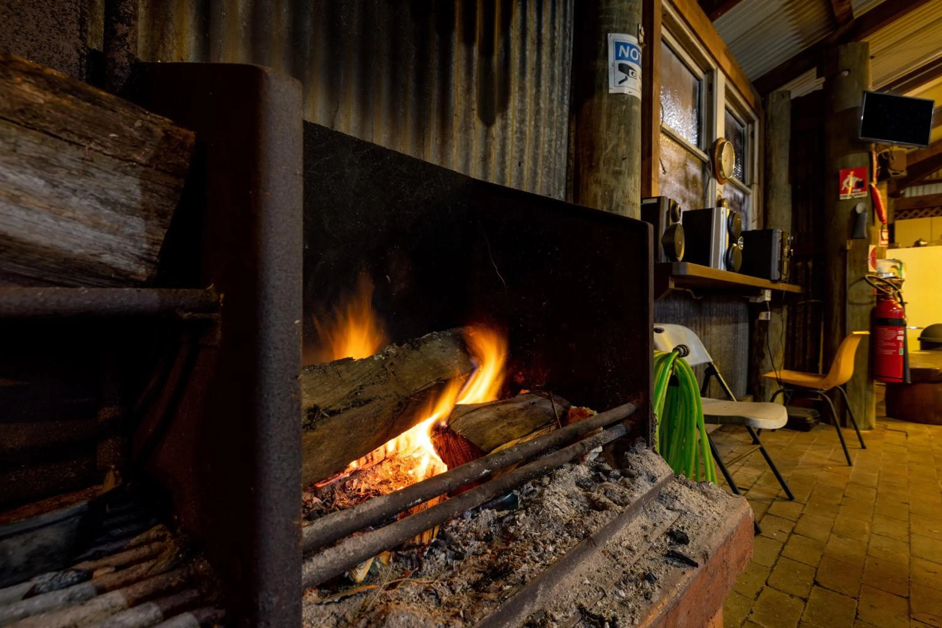 fireplace in BIG4 Casino Holiday Park