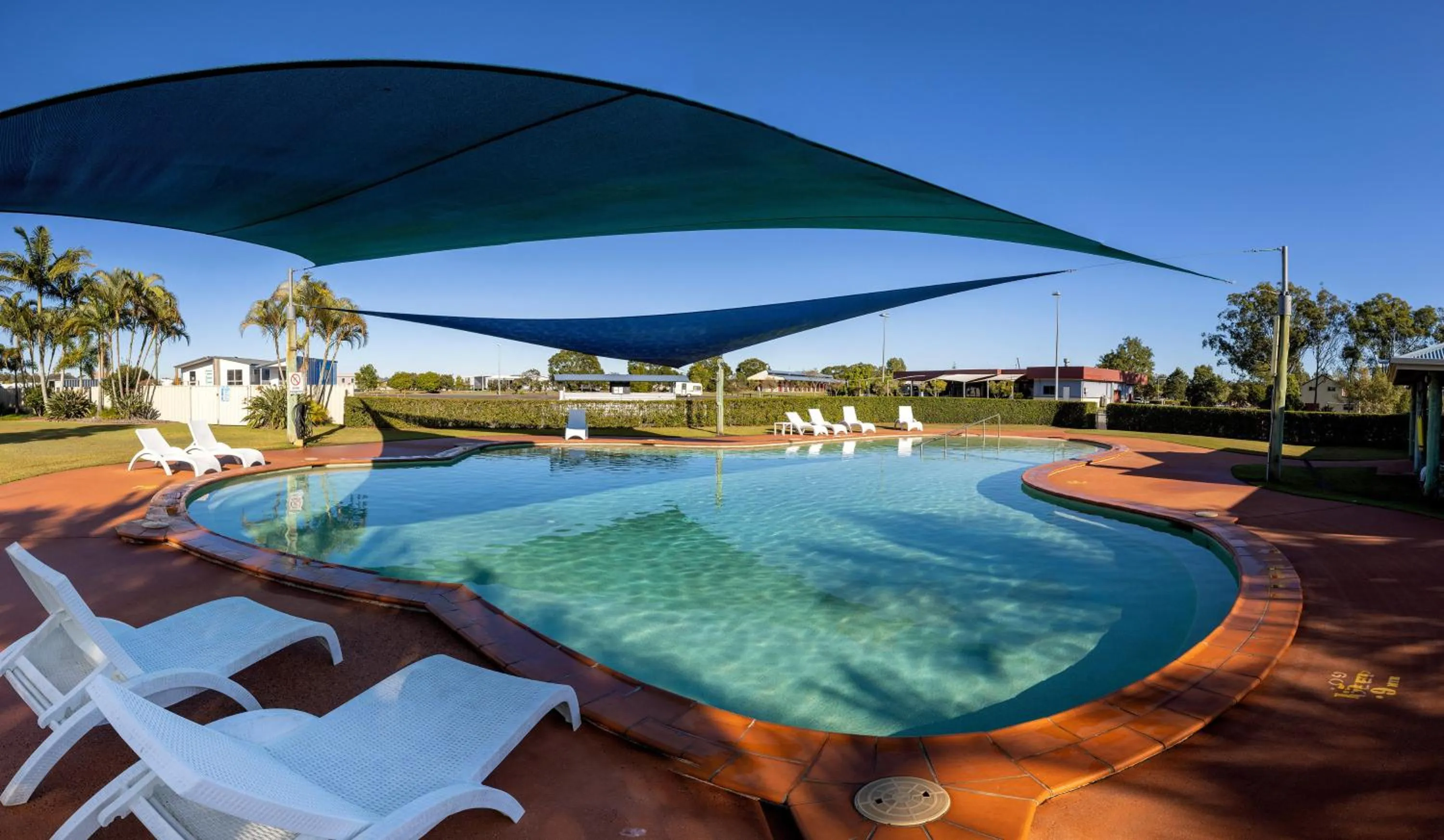 Pool view in BIG4 Casino Holiday Park