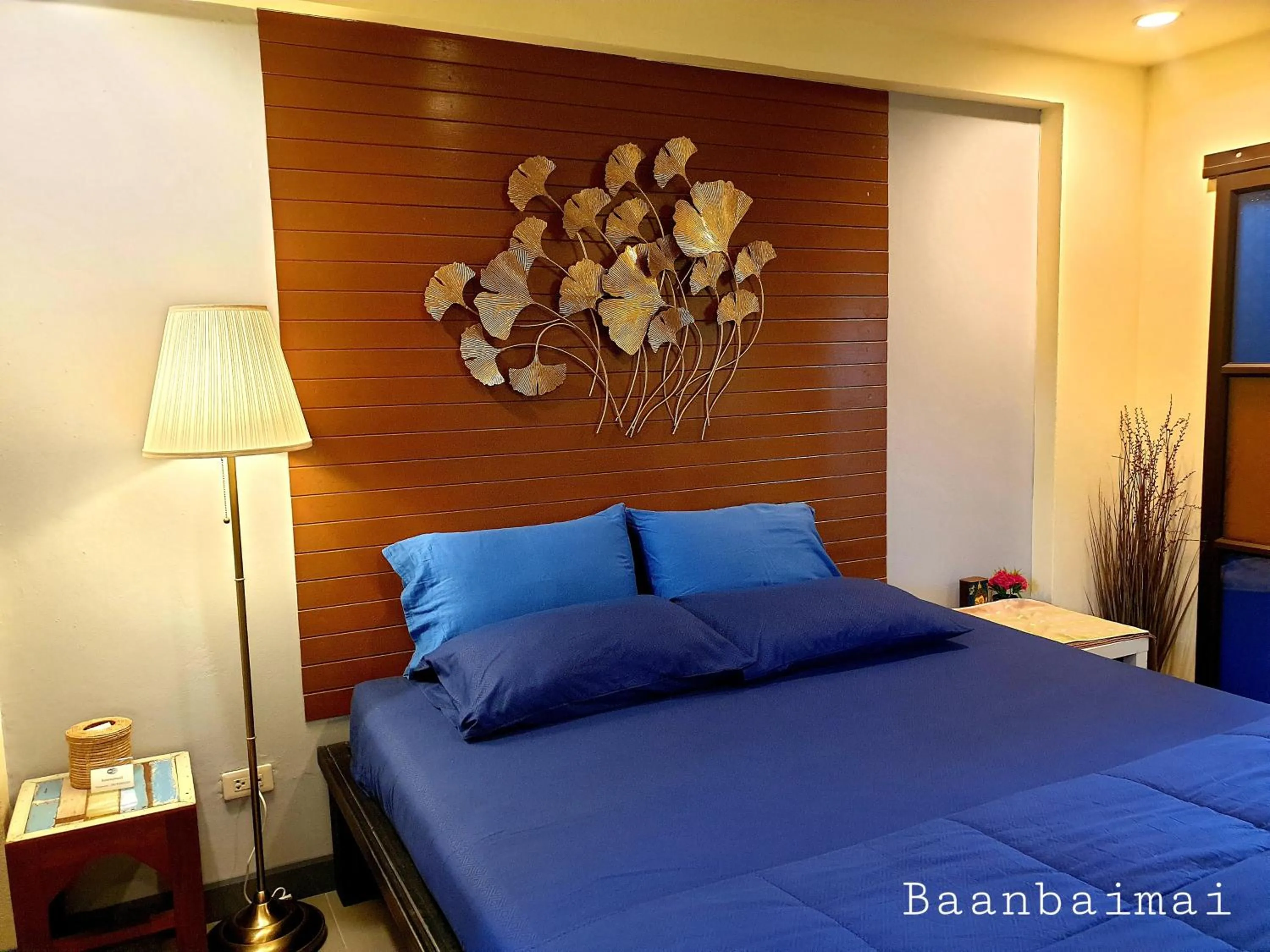 Bed in Baan Baimai Boutique Room