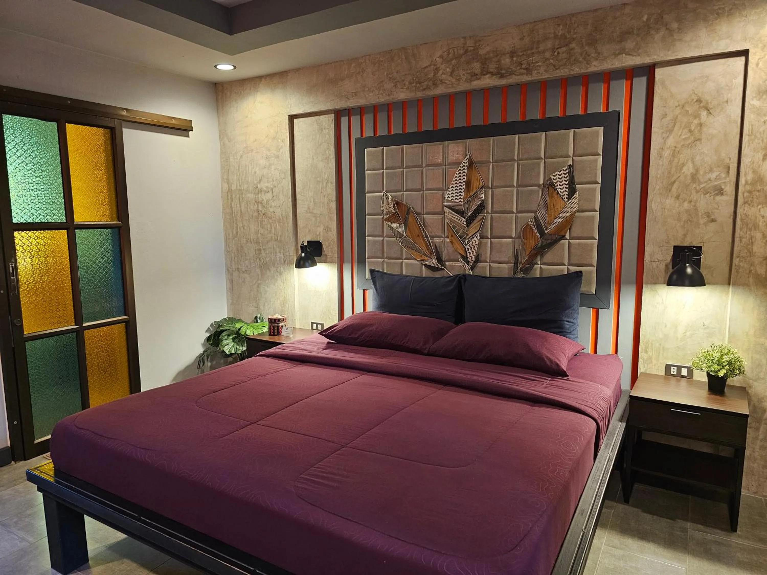 Bed in Baan Baimai Boutique Room
