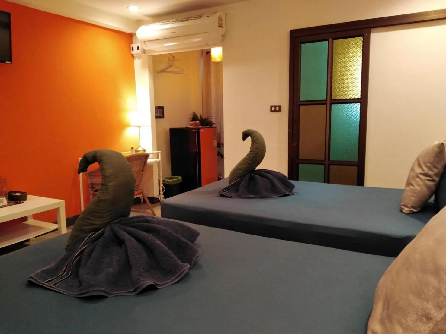 Bed in Baan Baimai Boutique Room