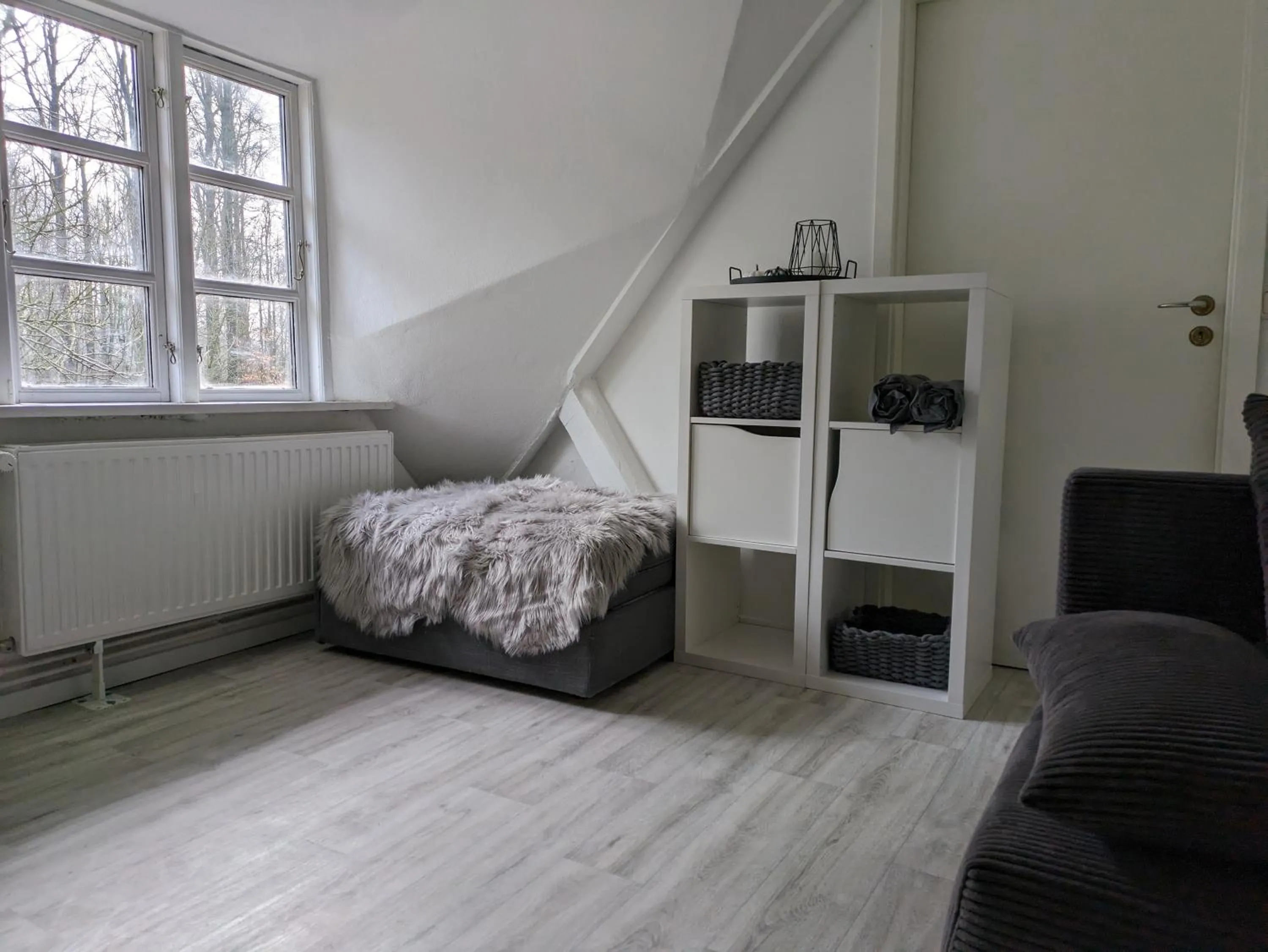 Living room, Bed in Wohnungen unter Reet