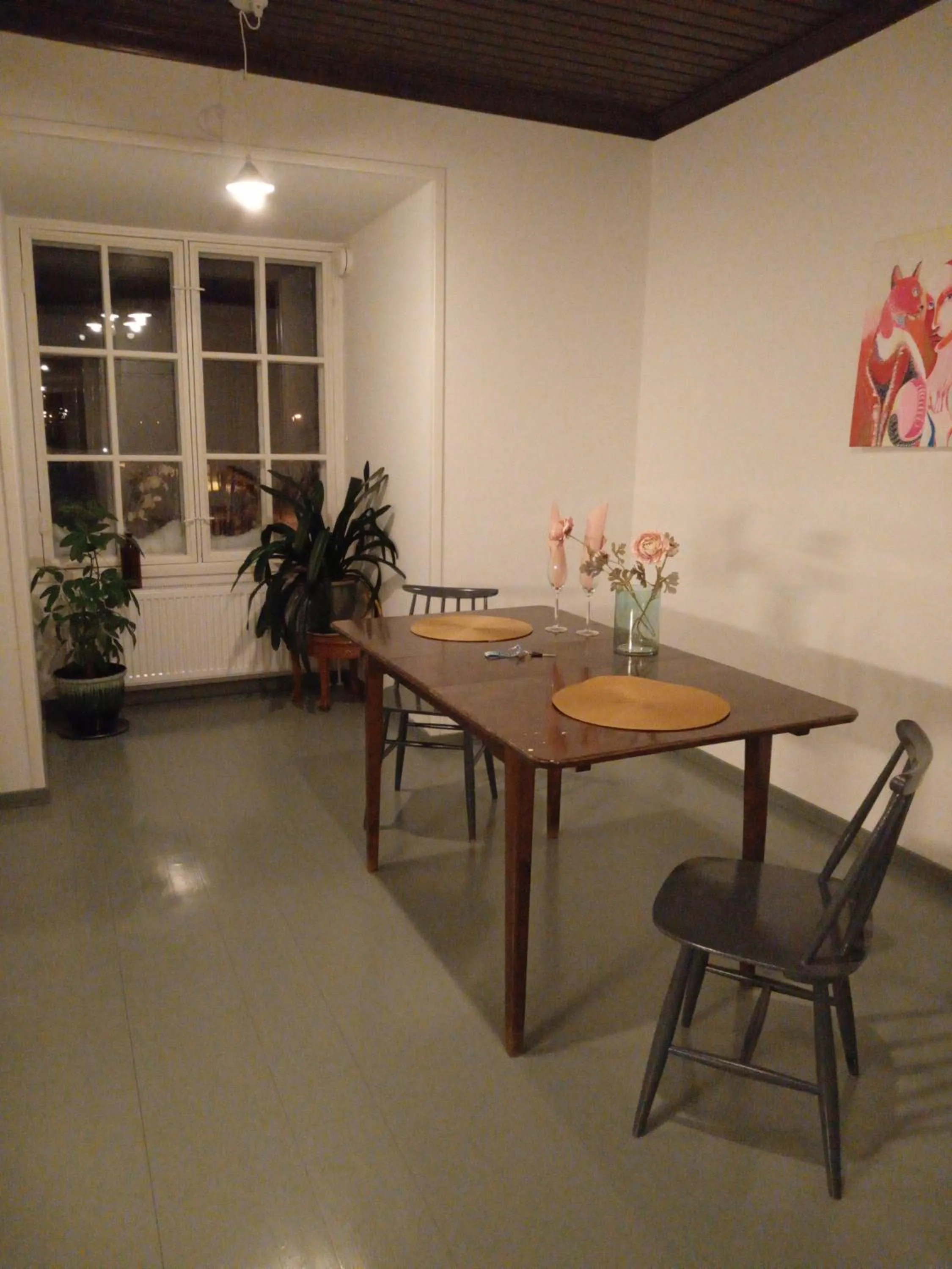 Dining area in Warkhaus Apartments Korpela