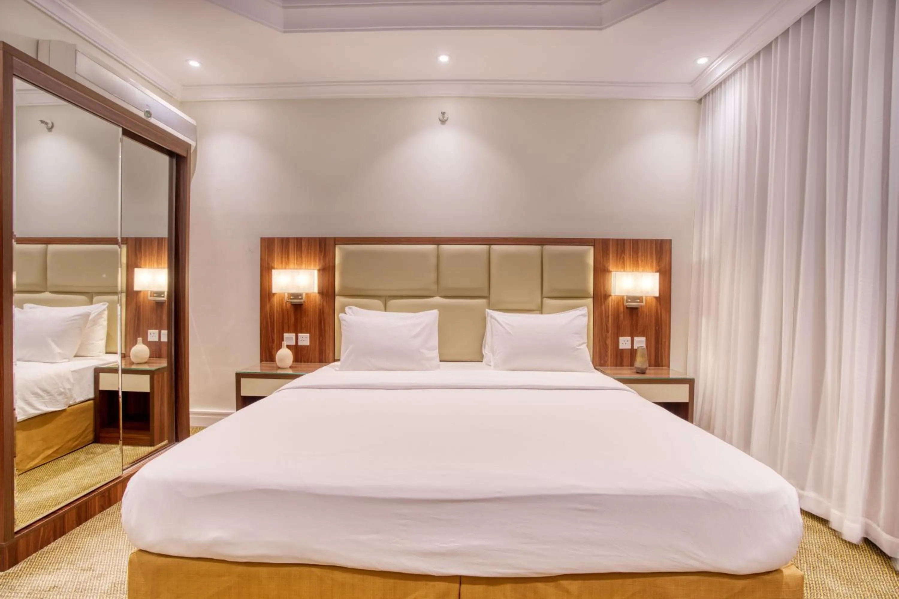 Decorative detail, Bed in Quiet Dreams - Al Noor Branch