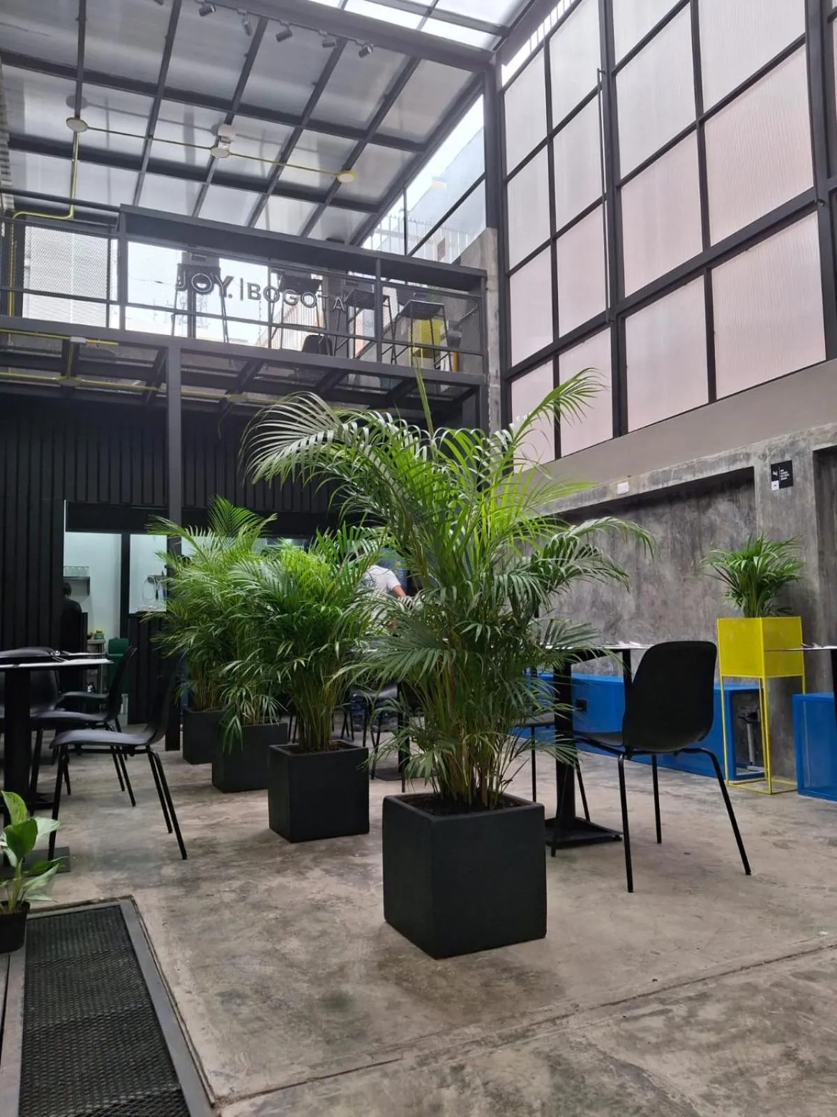 Seating area in Hostel Joy Calle 85