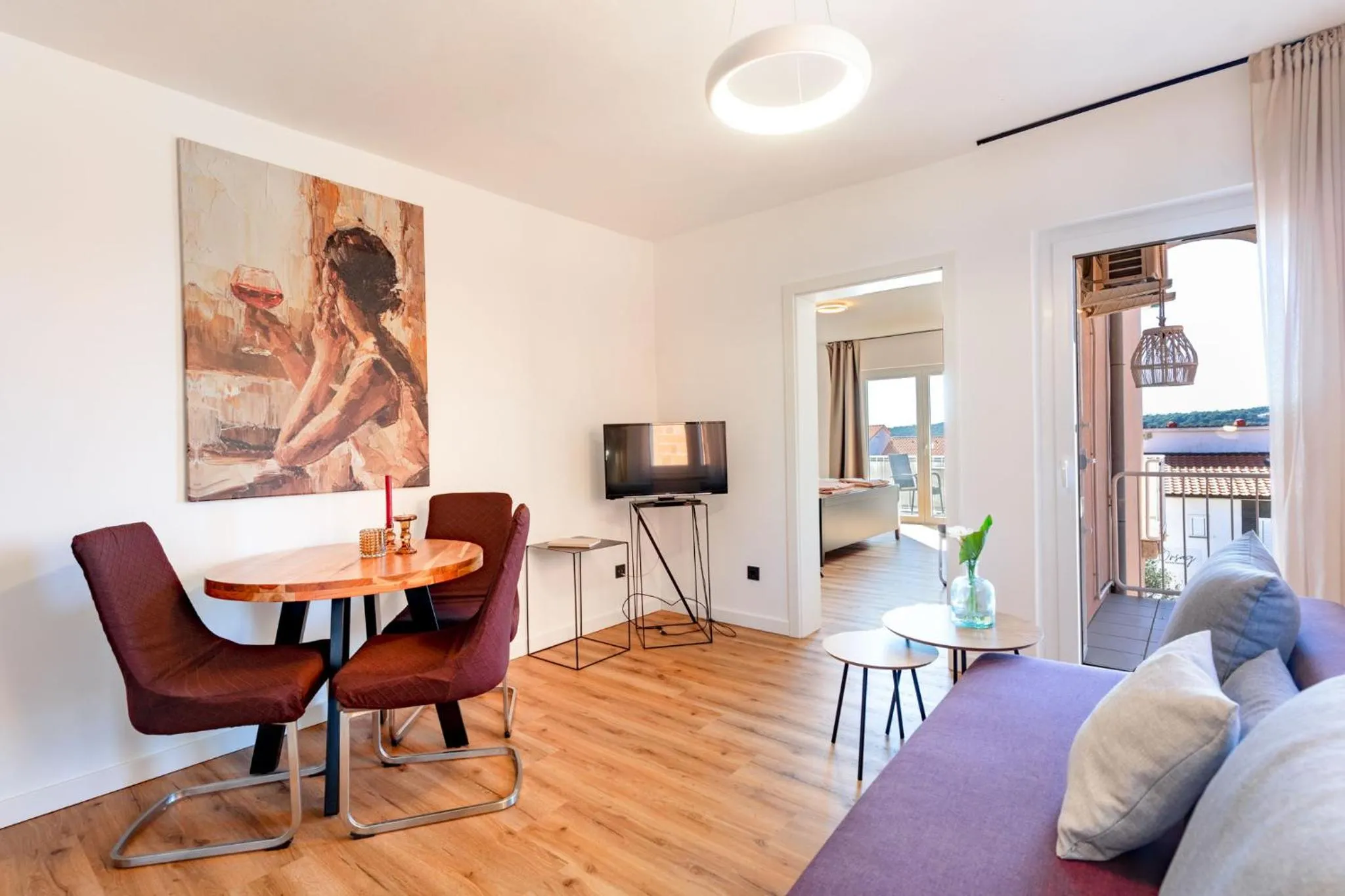 Dining area in Apartments Casa Barbara