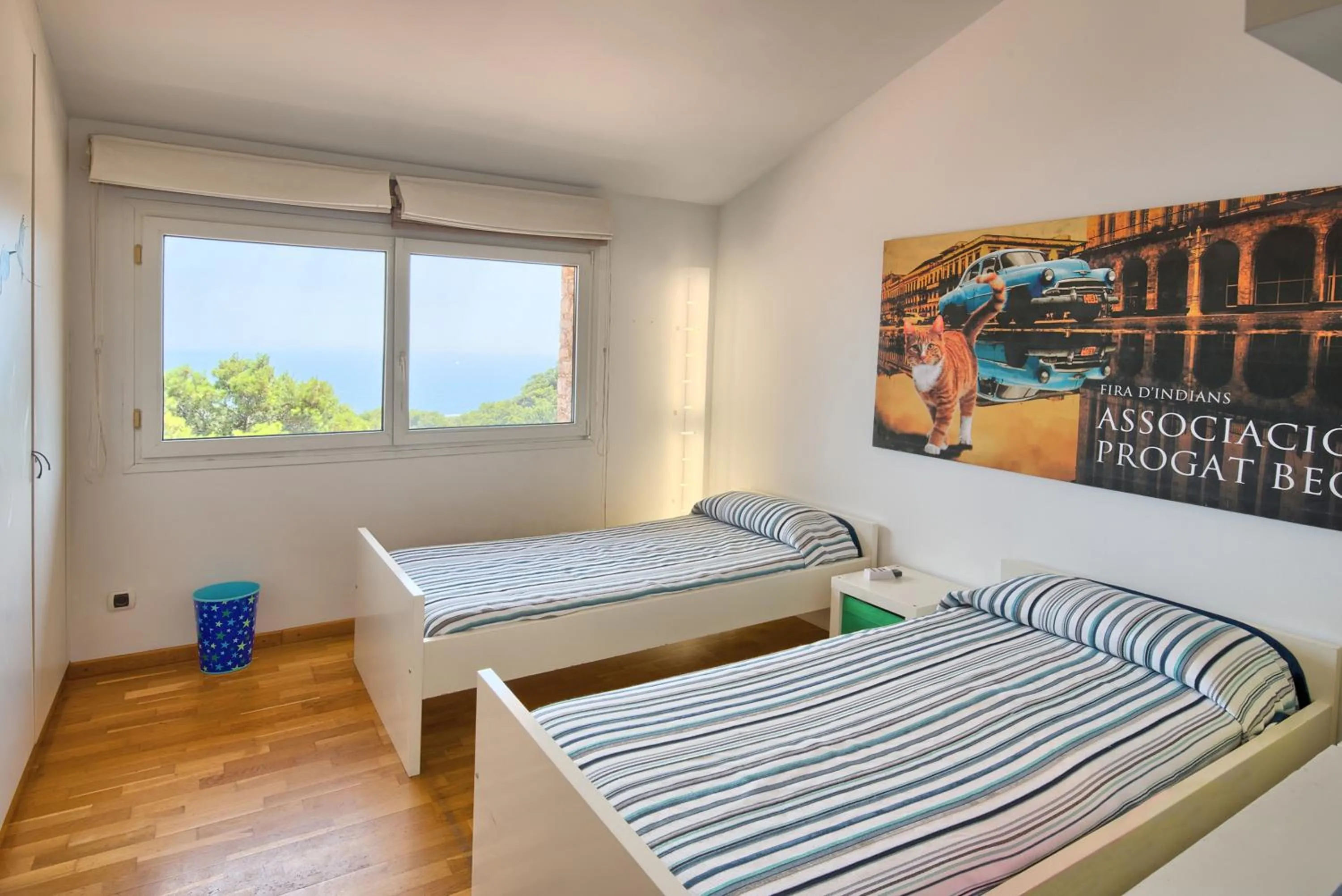 Bed in Sa Tuna Villa CEMA