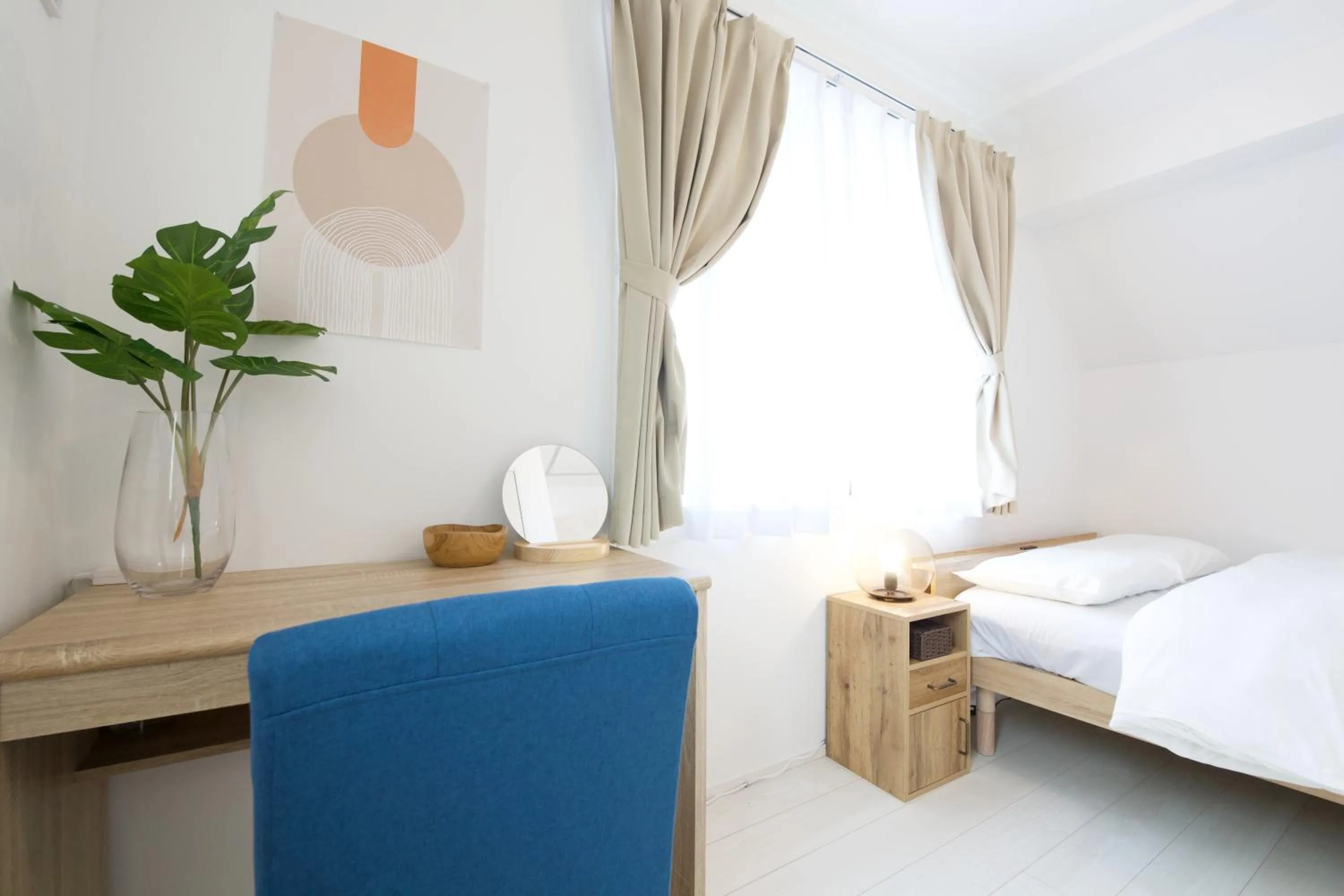 Bed in FINOA Residential Suite Kameari