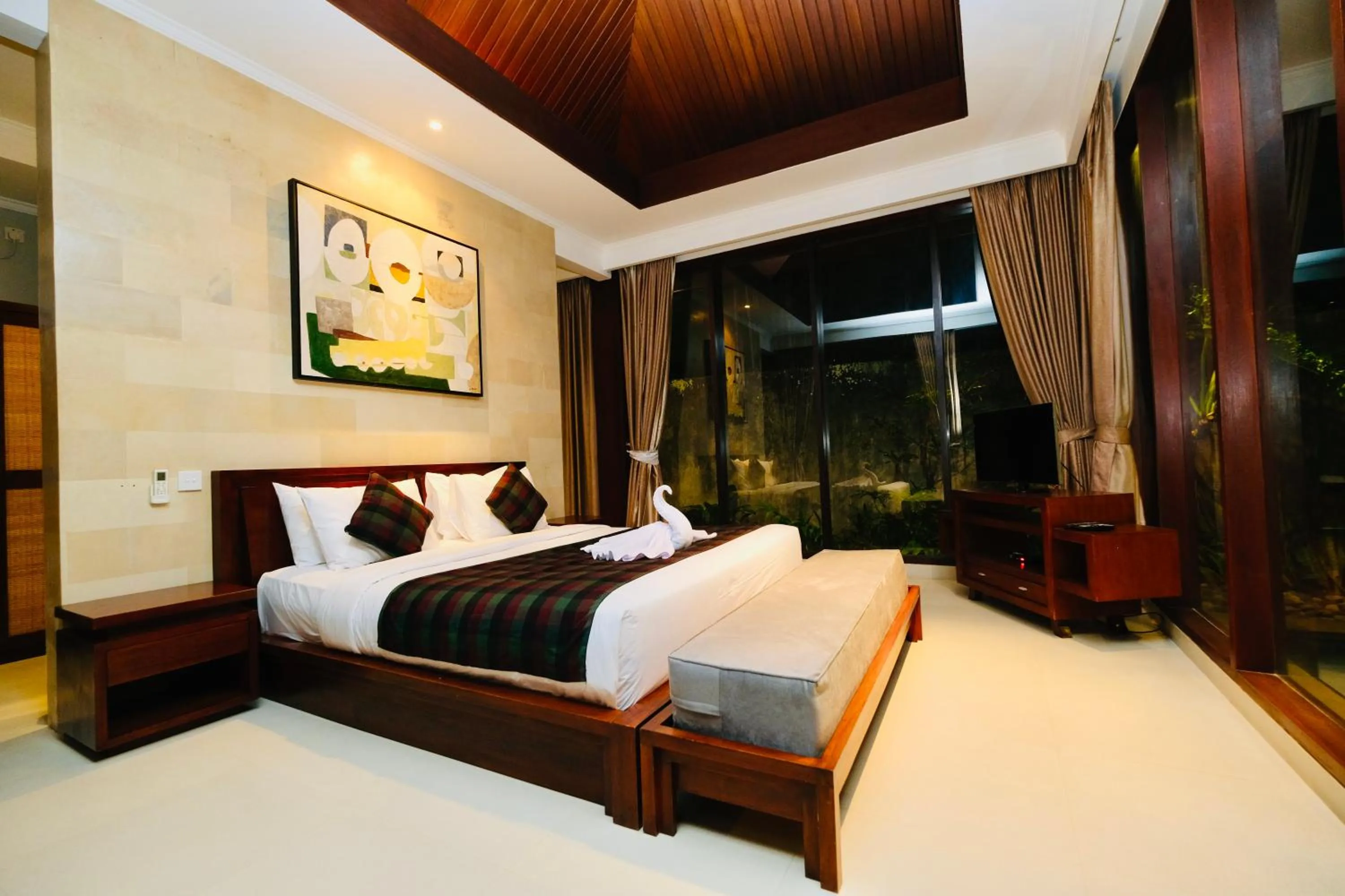 Bed in Wana Karsa The Villas Ubud