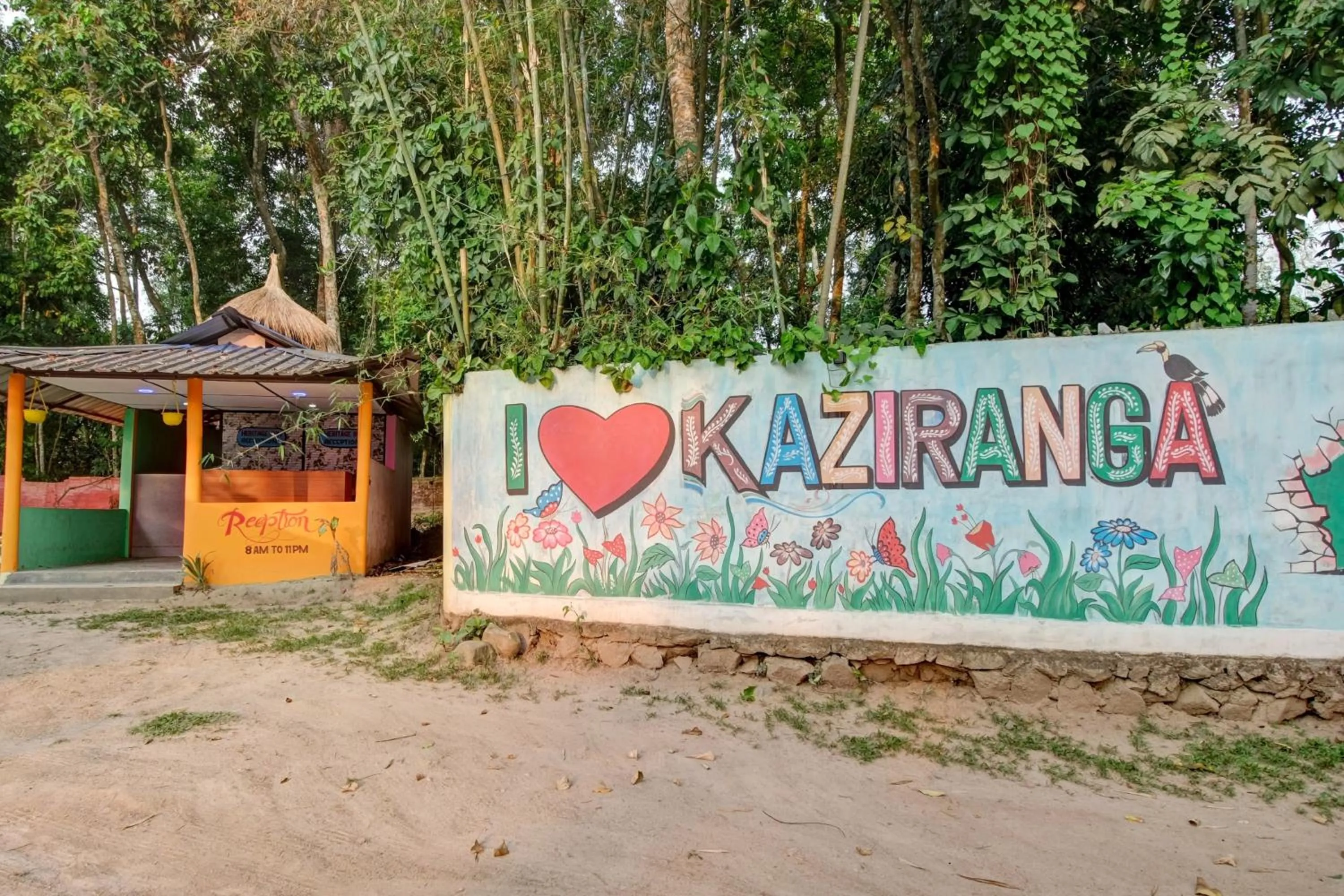 Facade/entrance in Hotel O Heritage Nest Resort Kazirnga