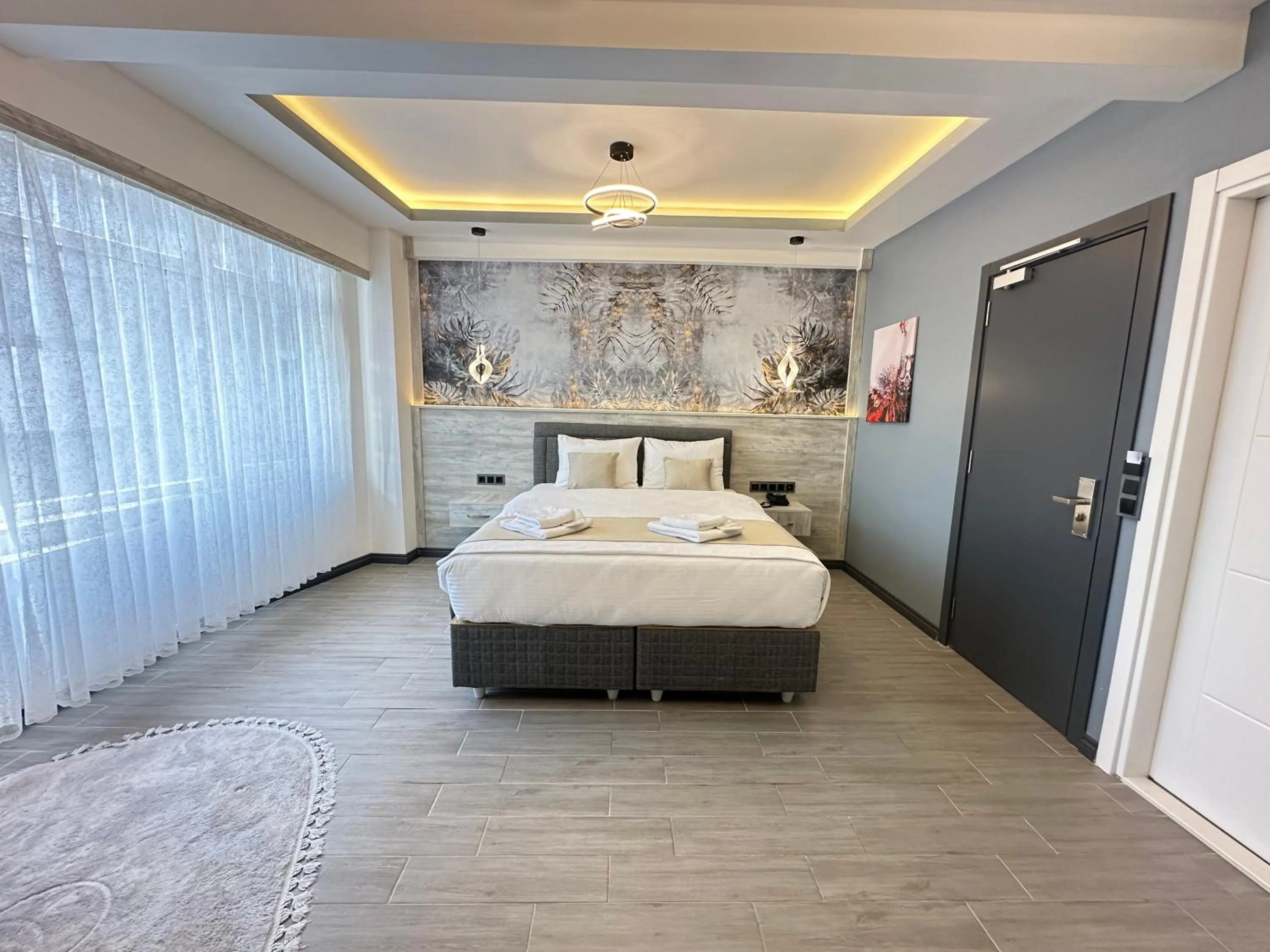 Bed in Blue Moonrise Hotel