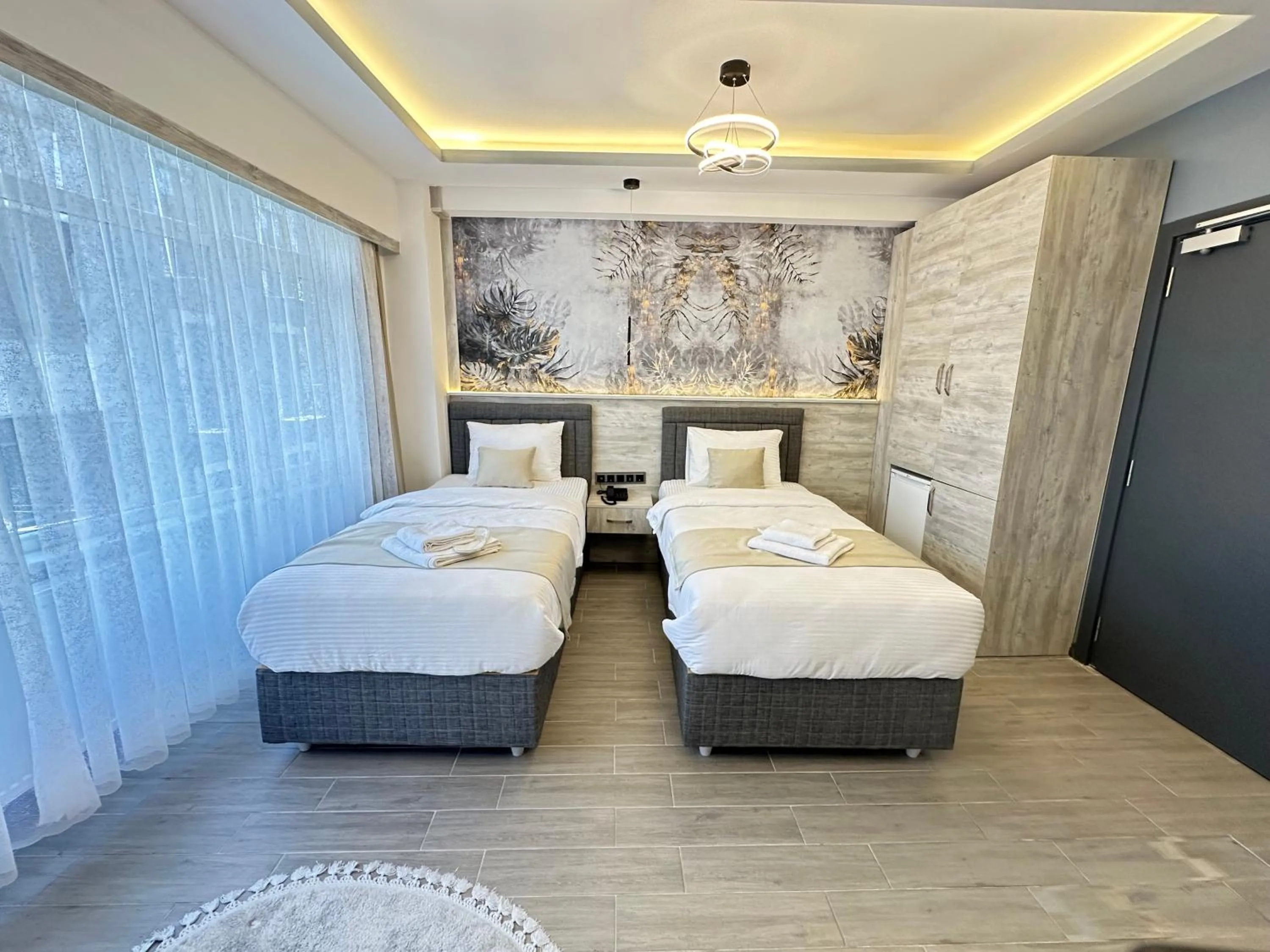 Bed in Blue Moonrise Hotel