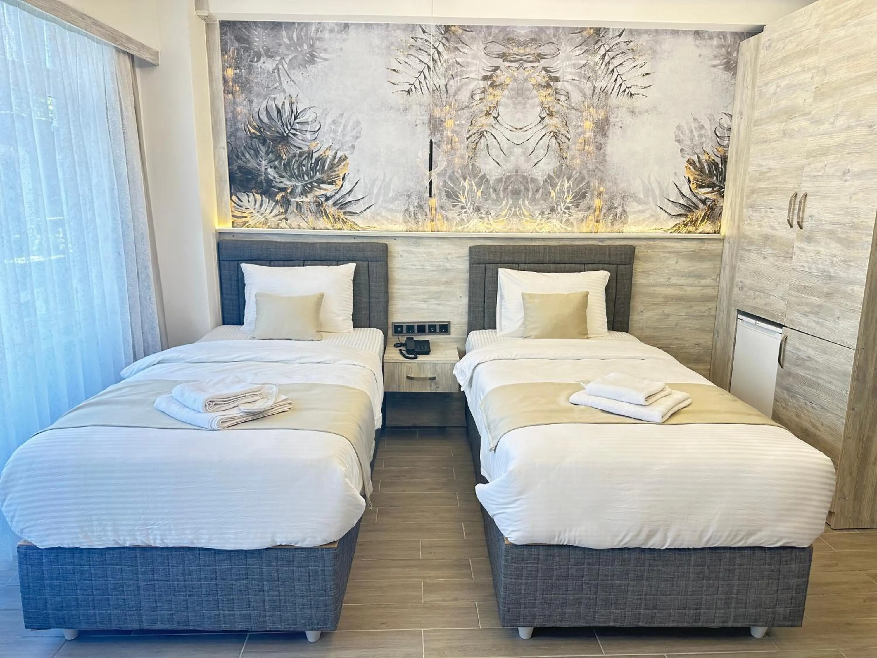 Bed in Blue Moonrise Hotel