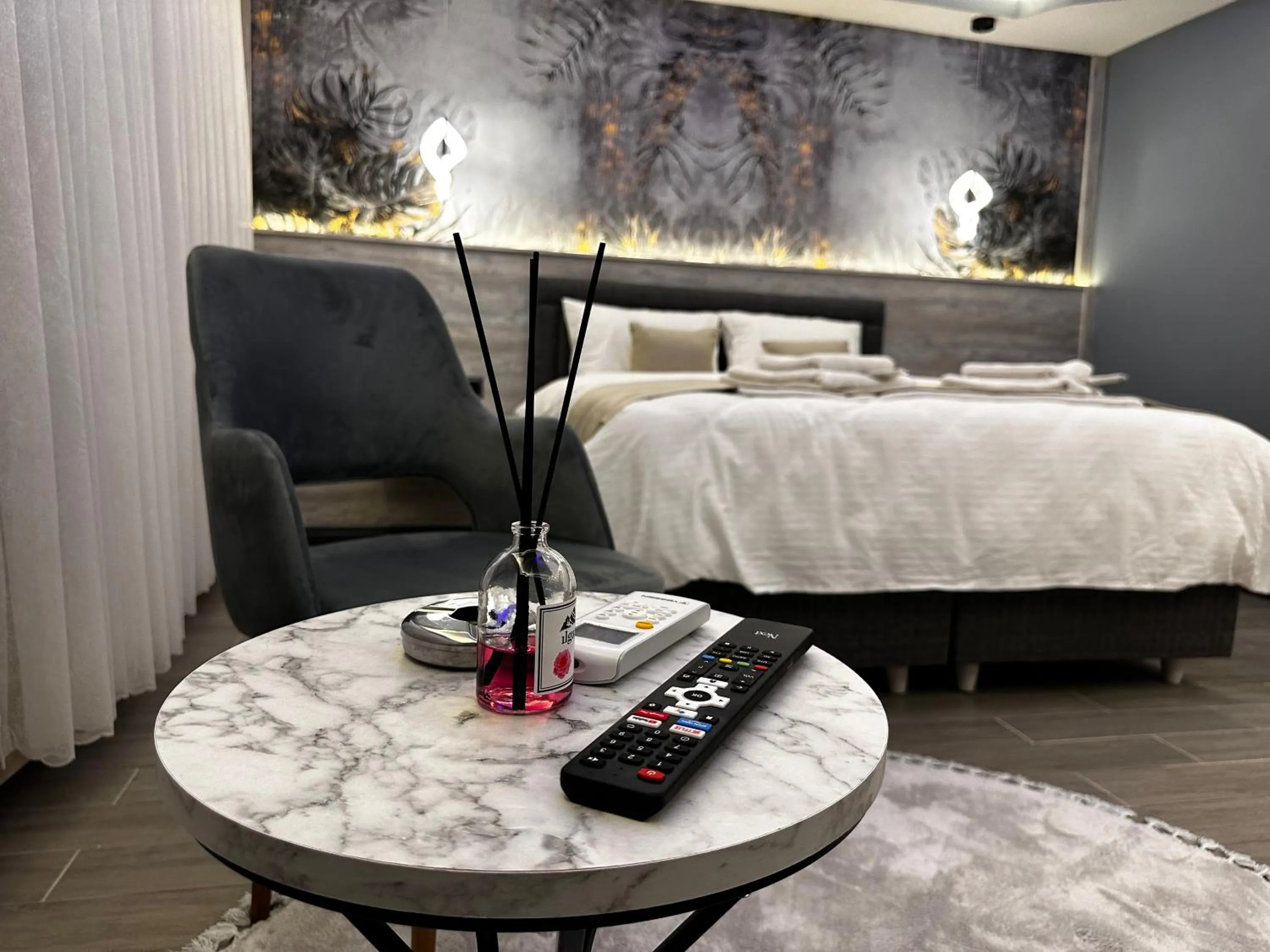 Bed in Blue Moonrise Hotel