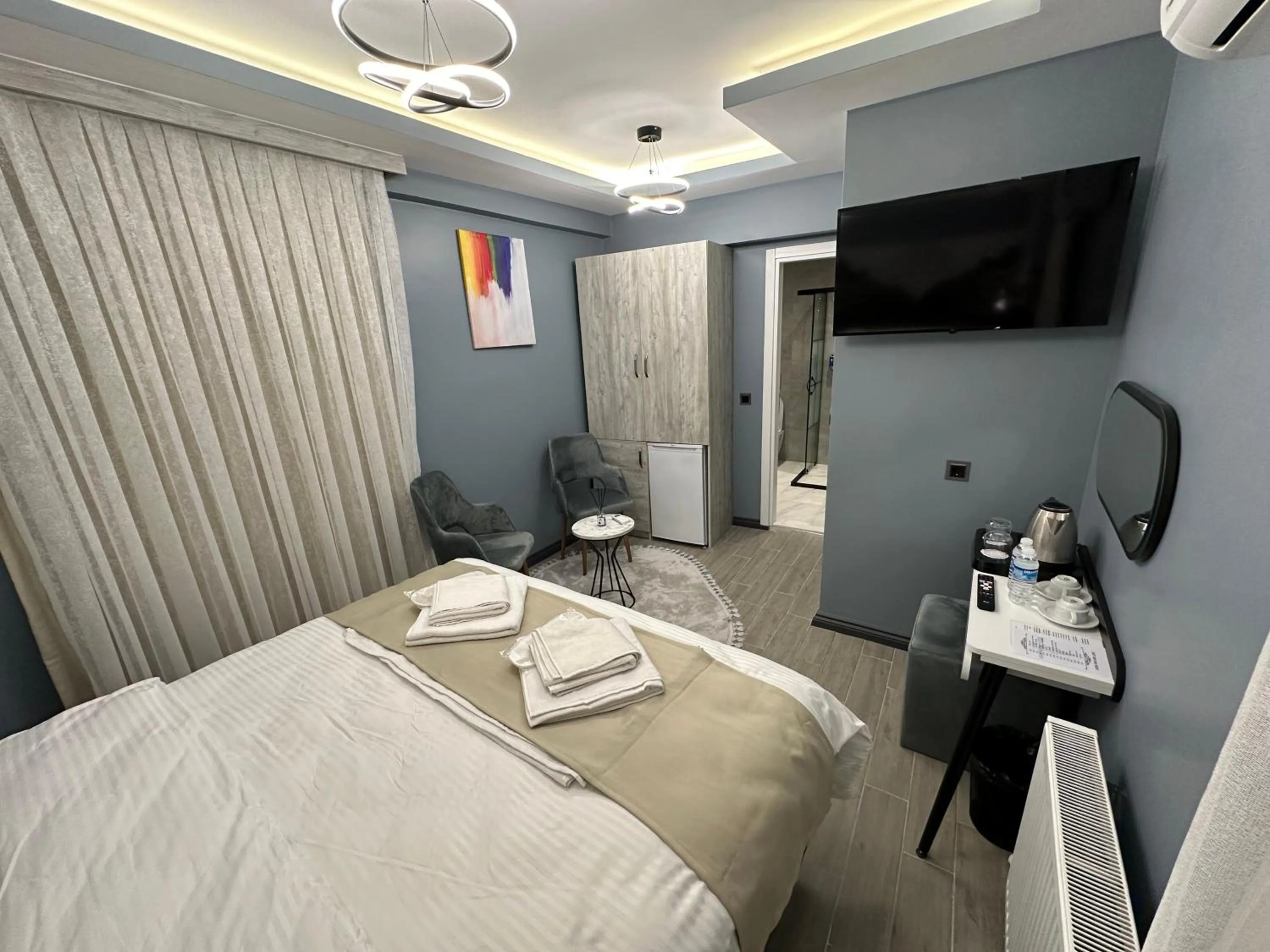 Bed in Blue Moonrise Hotel