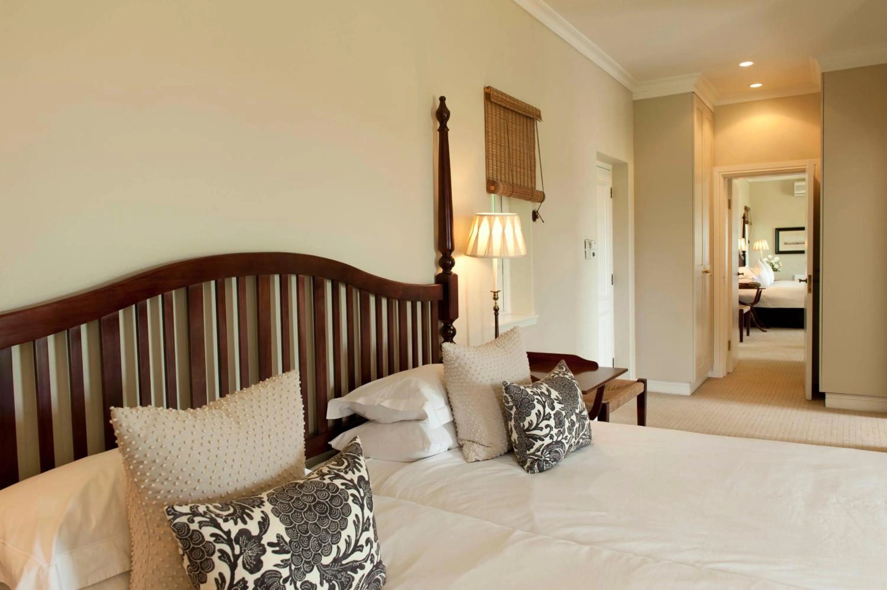 Bed in RiverBend Lodge