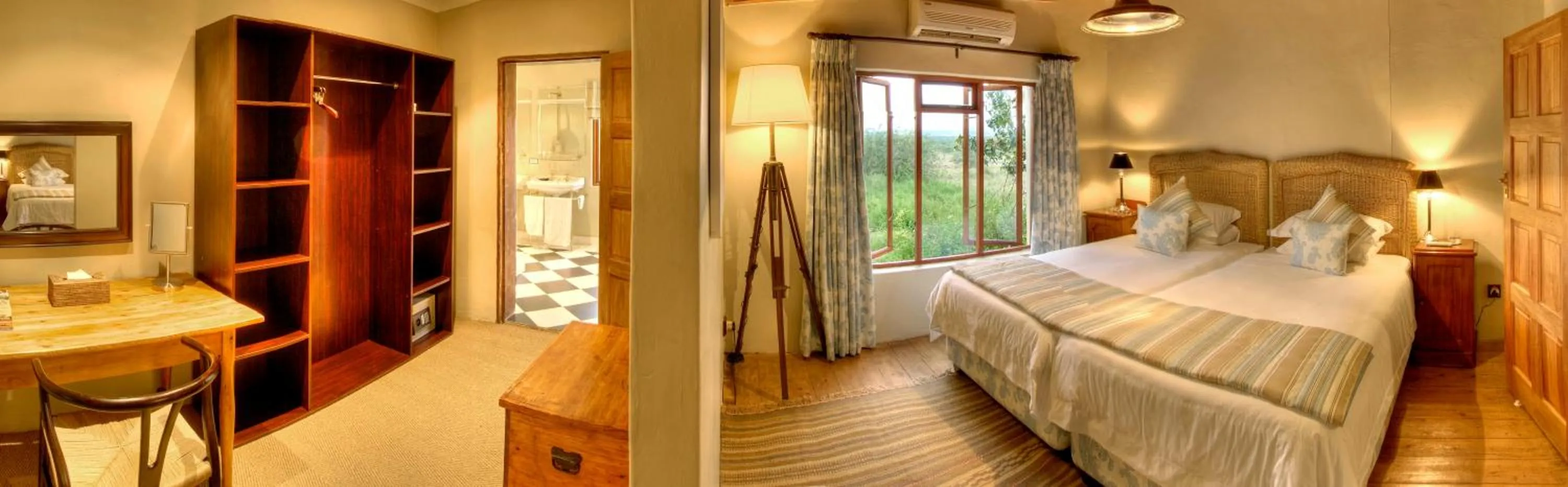 Bed in RiverBend Lodge